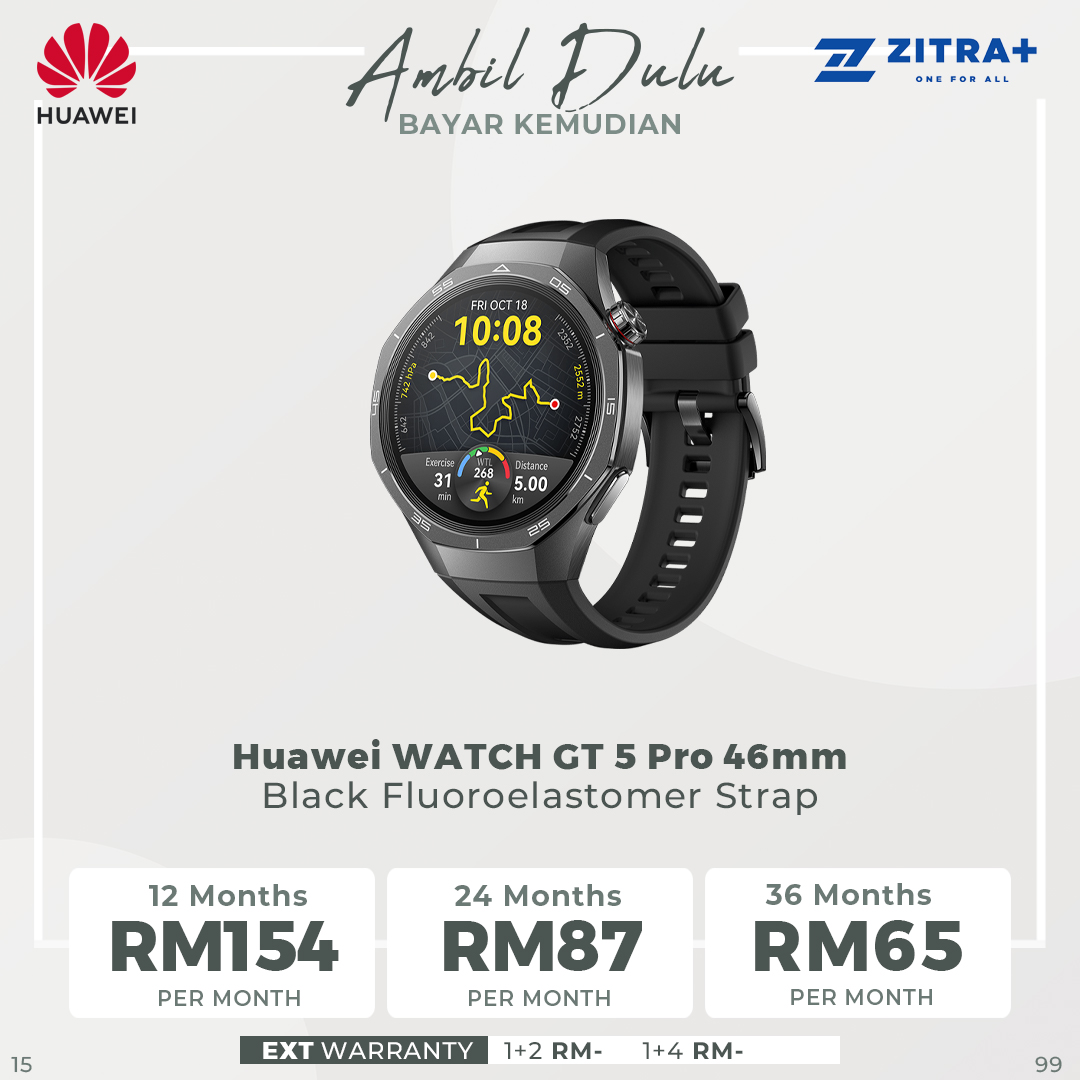 Huawei WATCH GT 5 Pro | Sculpted with aerospace-grade titanium alloy | Pro-Level Sports Golf Courses Map