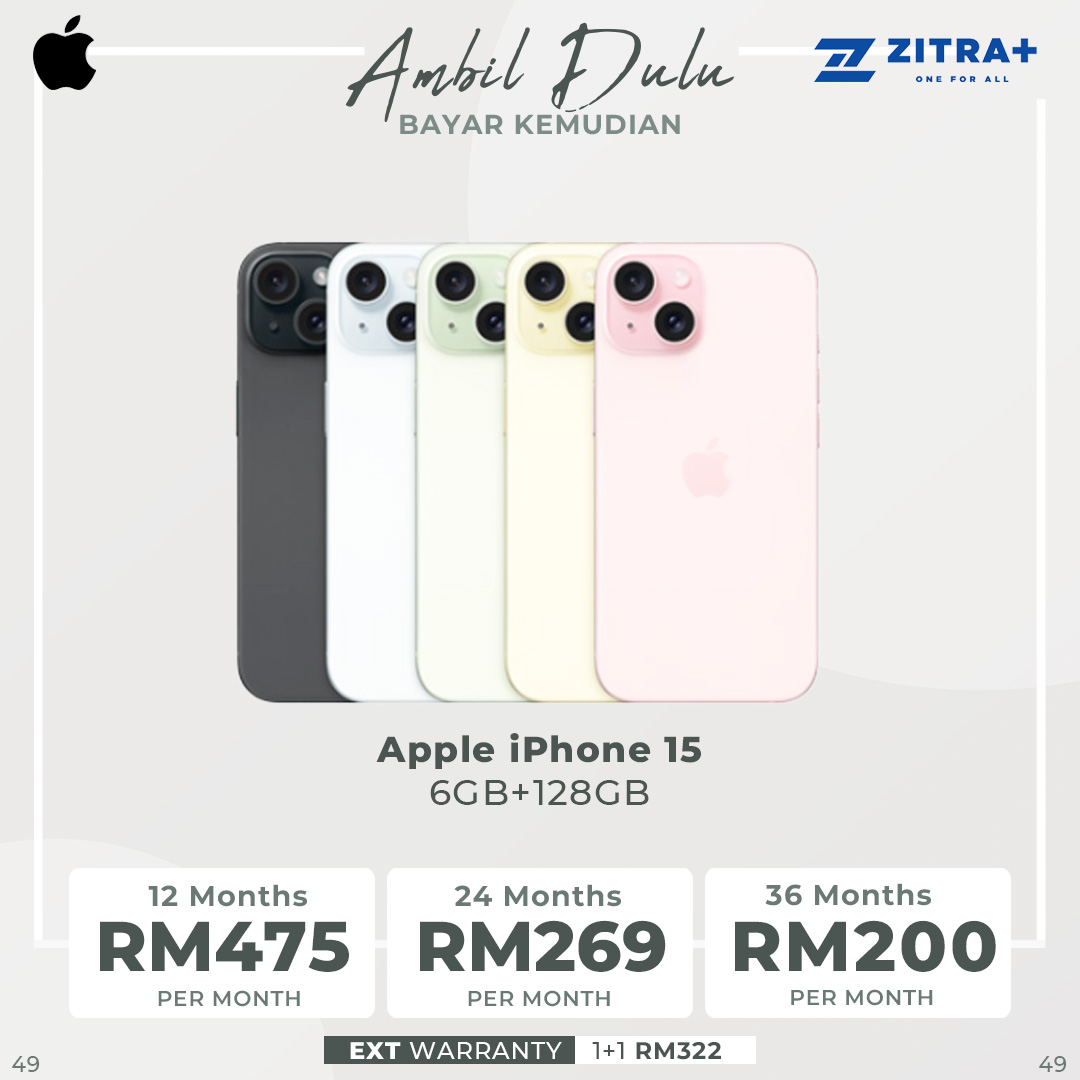 (Pre-Order Start 22.09.2023) Apple iPhone 15 | 6.1" Super Retina XDR OLED Display | 48MP Main Camera | A16 Bionic Chip | USB-Compatible | Crash Detection | Smartphone with 1 Year Warranty