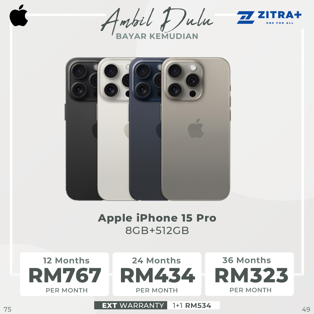 Apple iPhone 15 Pro | 6.1" Super Retina XDR OLED Display | 48MP Main Camera | A17 Pro Chip | Always-On Display | Crash Detection | Smartphone With 1 Year Warranty
