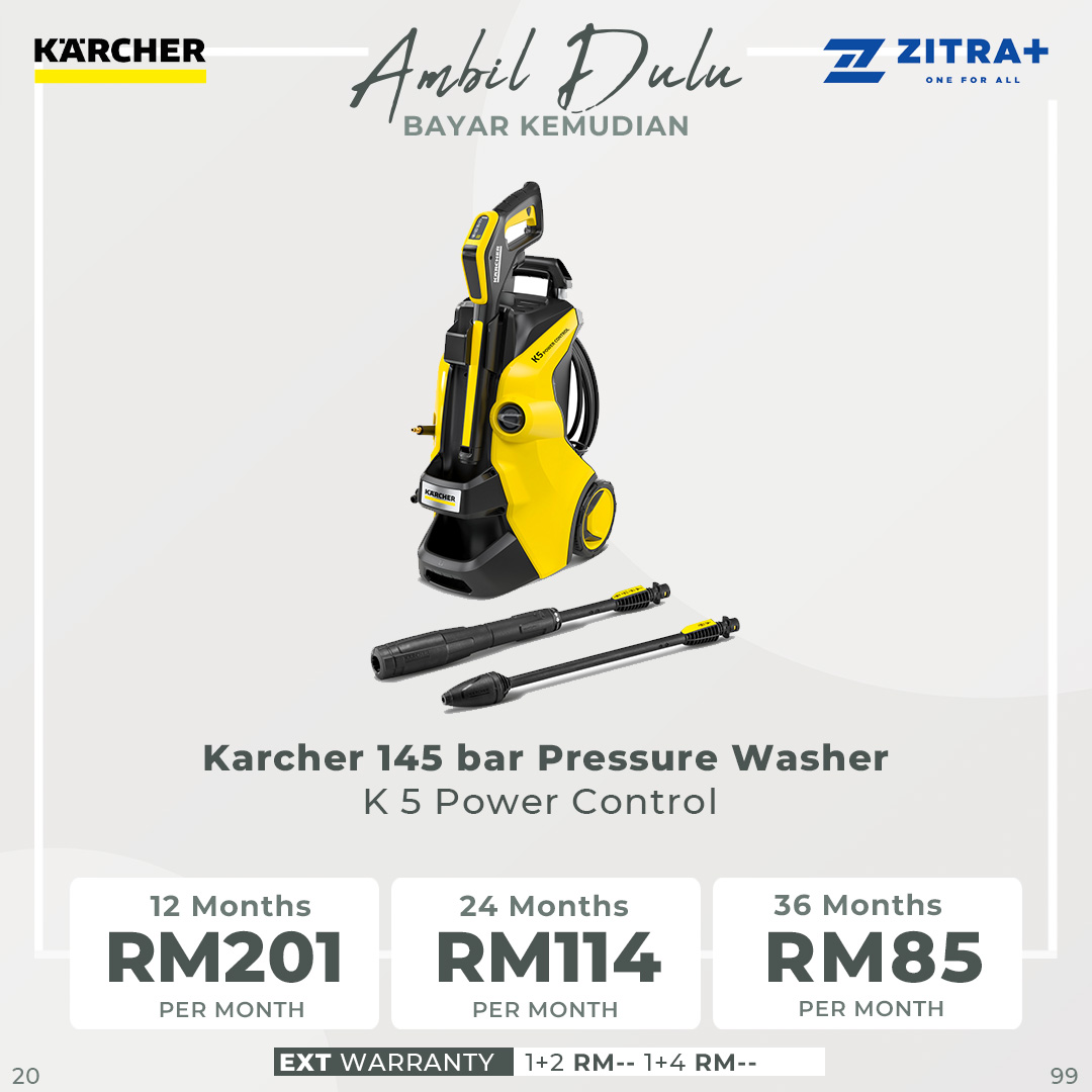 Karcher 145 Bar Pressure Washer K 5 Power Control | Home and Garden App | High-Pressure Gun | Vario Power | Pressure Washer with 1 Year Warranty