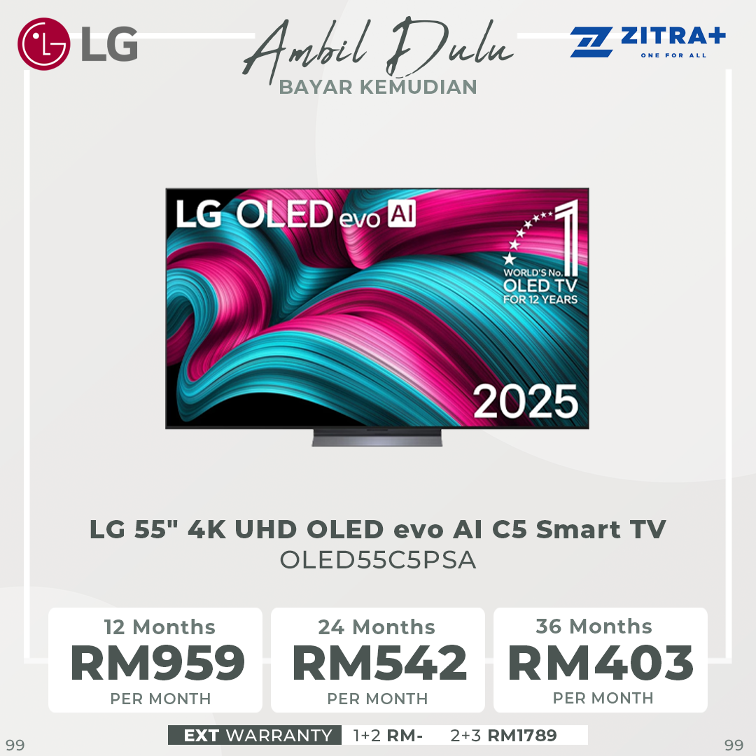 LG 48"/55"/65"/77"/83" 4K UHD OLED evo AI C5 Smart TV OLED48C5PSA|OLED55C5PSA|OLED65C5PSA|OLED77C5PSA|OLED83C5PSA | AI Processor 4K Gen8 | Dolby Vision / HDR10 / HLG