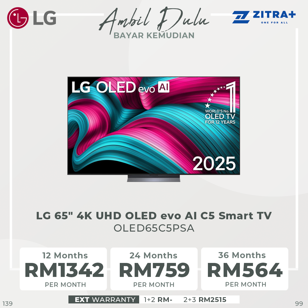 LG 48"/55"/65"/77"/83" 4K UHD OLED evo AI C5 Smart TV OLED48C5PSA|OLED55C5PSA|OLED65C5PSA|OLED77C5PSA|OLED83C5PSA | AI Processor 4K Gen8 | Dolby Vision / HDR10 / HLG