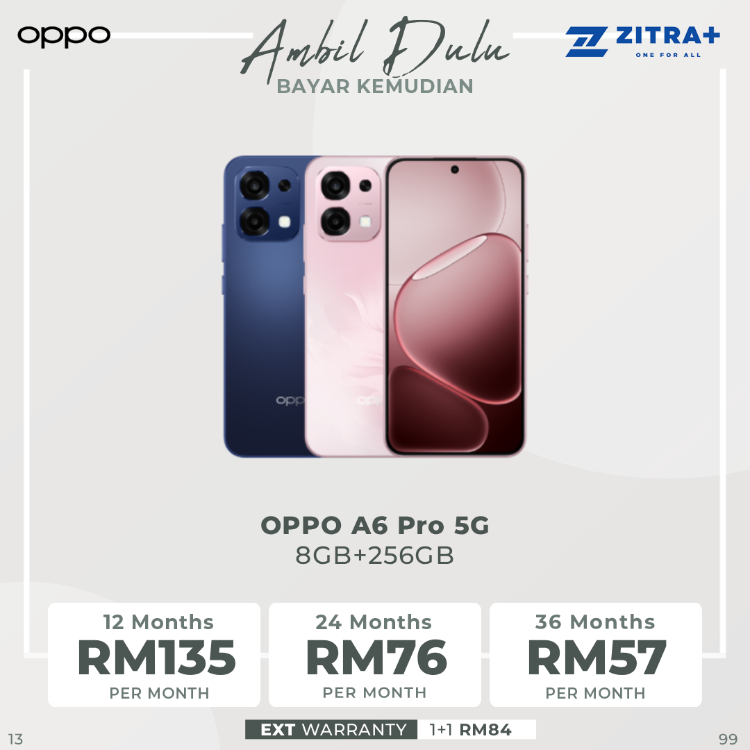 OPPO A6 Pro 5G 8GB+256GB | 50MP Camera | 6.57 inch, AMOLED | Li-Po 6500mAh | Mediatek Dimensity 6300 (6 nm) | Android 15, ColorOS 15