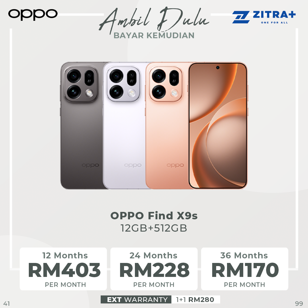 OPPO Find X9s 12GB+512GB | 4K 60fps Dolby Vision Recording | 50MP Ultra-Clear Triple Camera | 7025mAh Large Battery | Trinity Engine x MediaTek Dimensity 9500s
