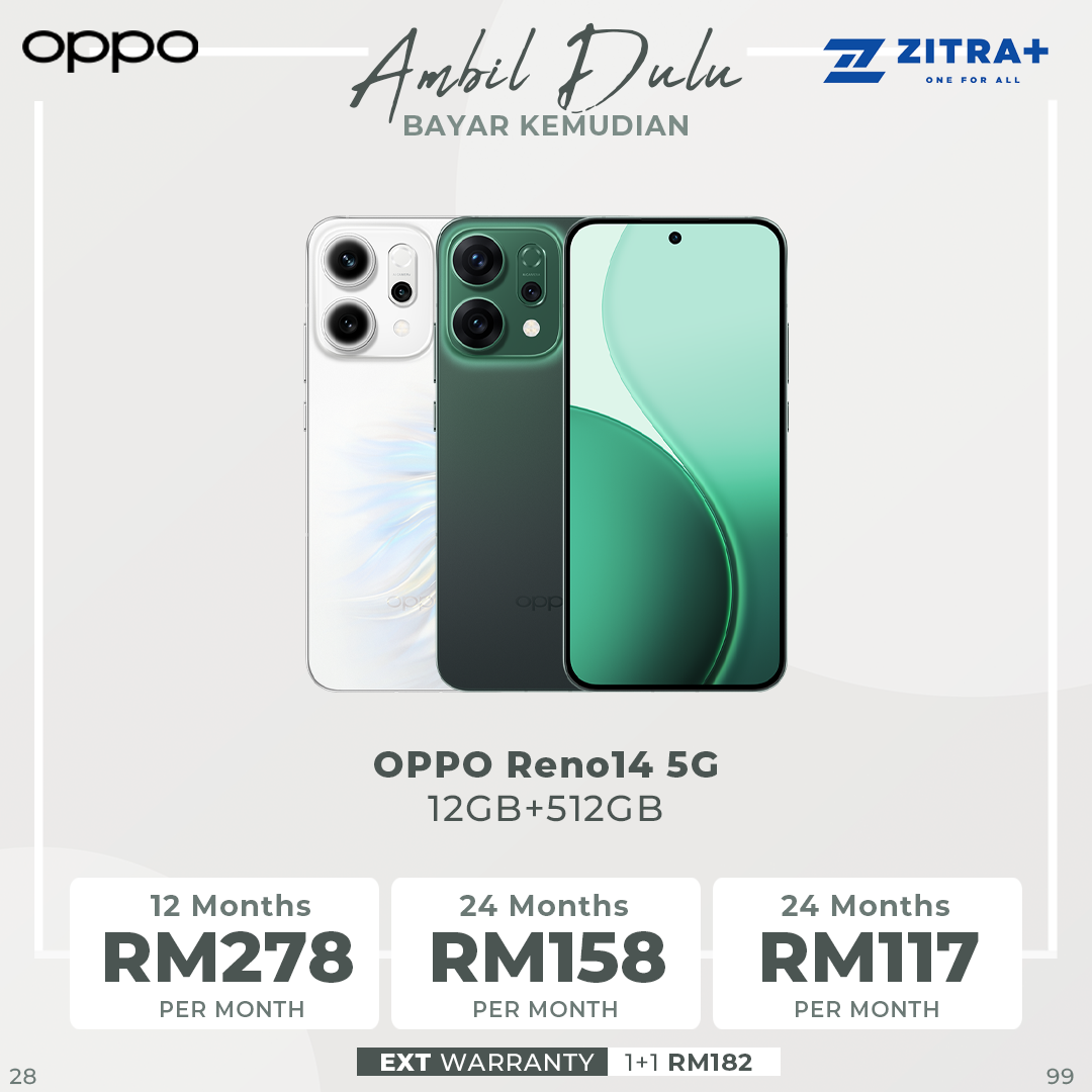 OPPO Reno14 5G | 50MP 3.5x Telephoto Camera | Multi-Focal-Length 4K 60fps HDR Video | 6000mAh Battery | 80W Flash Charge