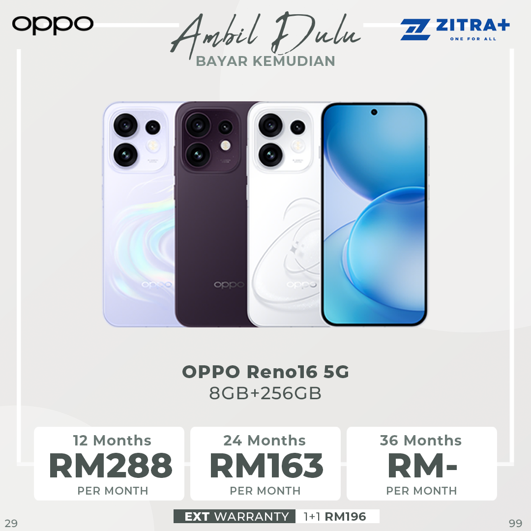 OPPO Reno16 5G 8GB+256GB / 12GB+256GB | 50MP Ultra Wide Selfie Camera | AI Remix Collage | Smart & Smooth ColorOS 16