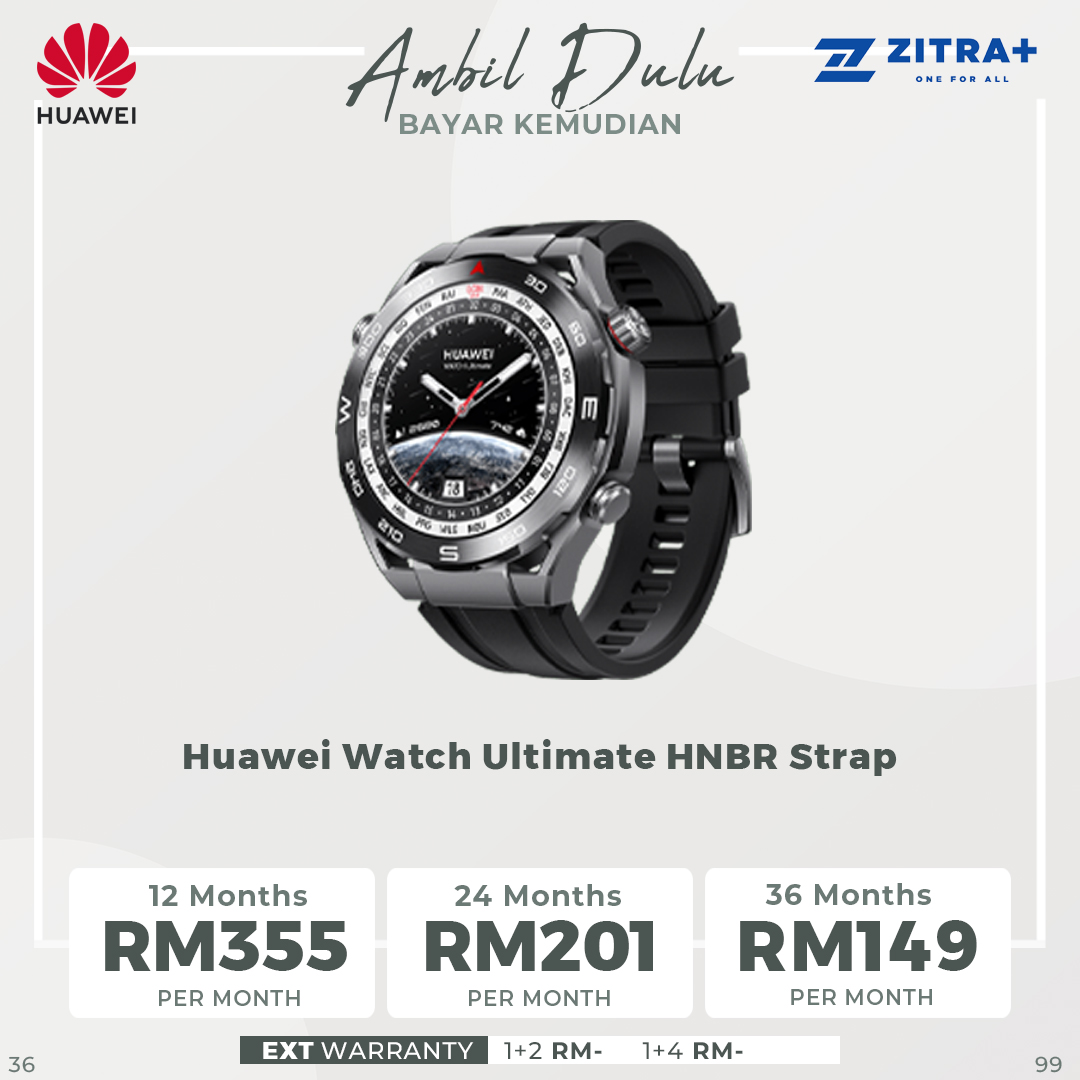 Huawei Watch Ultimate HNBR/ Titanium Strap | Liquid Metal Material | Pro-level Sports | Bluetooth Calling