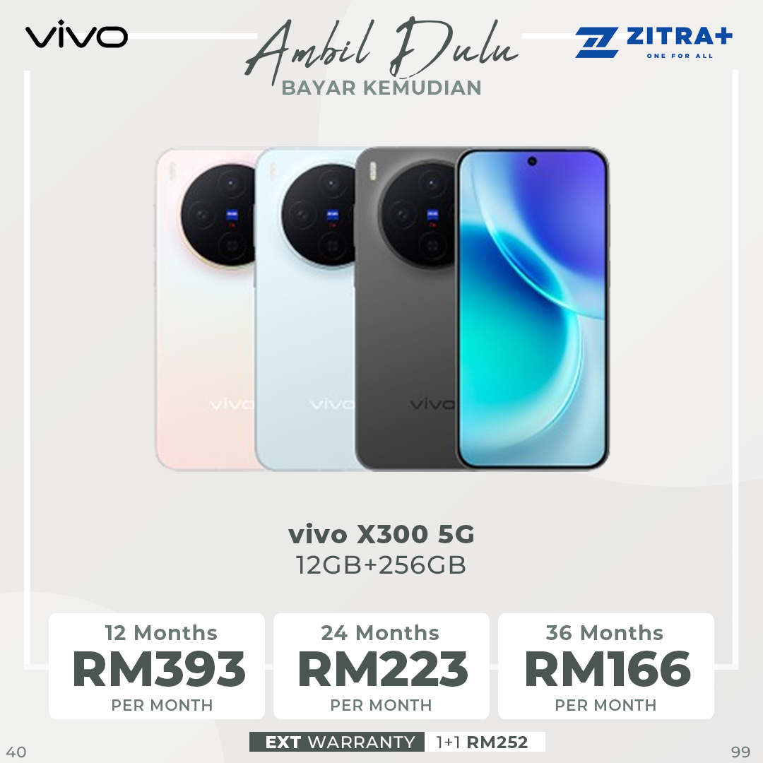 vivo X300 5G 12GB+256GB / 16GB+512GB | 6.31-inch | 200MP Rear Camera | Mediatek Dimensity 9500 (3 nm) | Dual SIM | Li-Po 6040 mAh