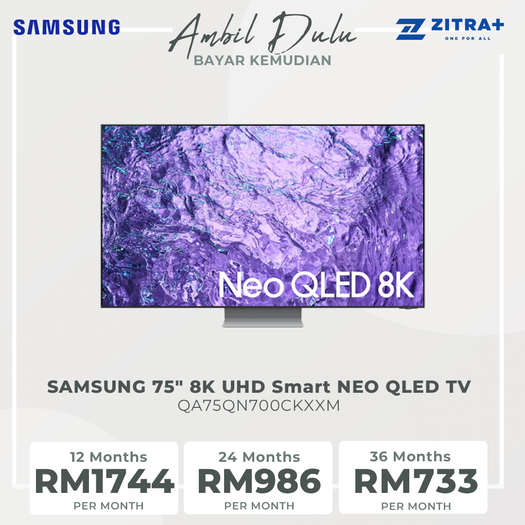 SAMSUNG 75" 8K UHD Smart NEO QLED TV QA75QN700CKXXM | Infinity One Design | Tizen™ Smart TV | App Casting | Web Browser | SmartThings | Smart TV with 2 Year Warranty