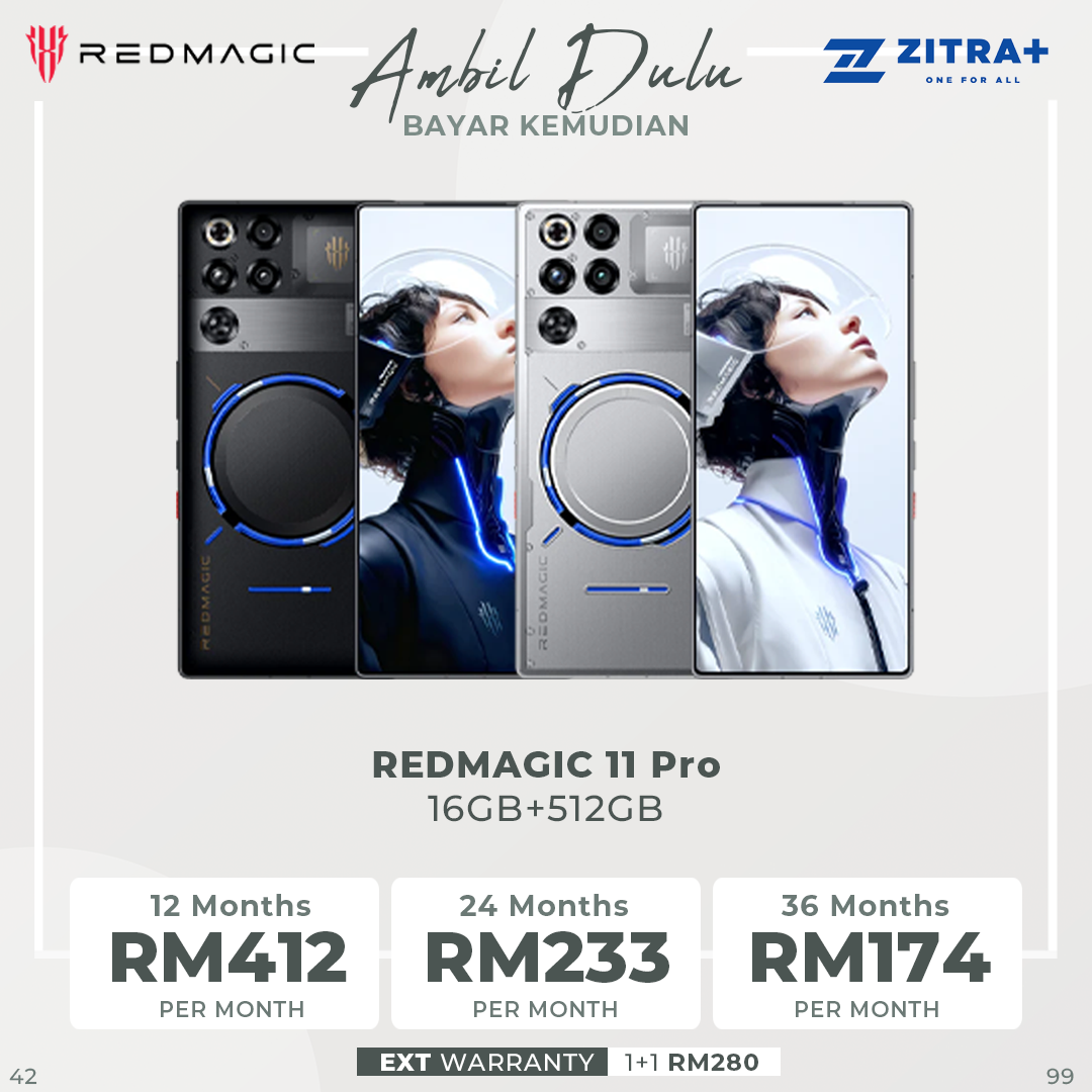 REDMAGIC 11 Pro | Snapdragon 8 Elite Gen 5 | AMOLED Display 144Hz Refresh Rate | 7500mAh Battery | 80W Fast Charging