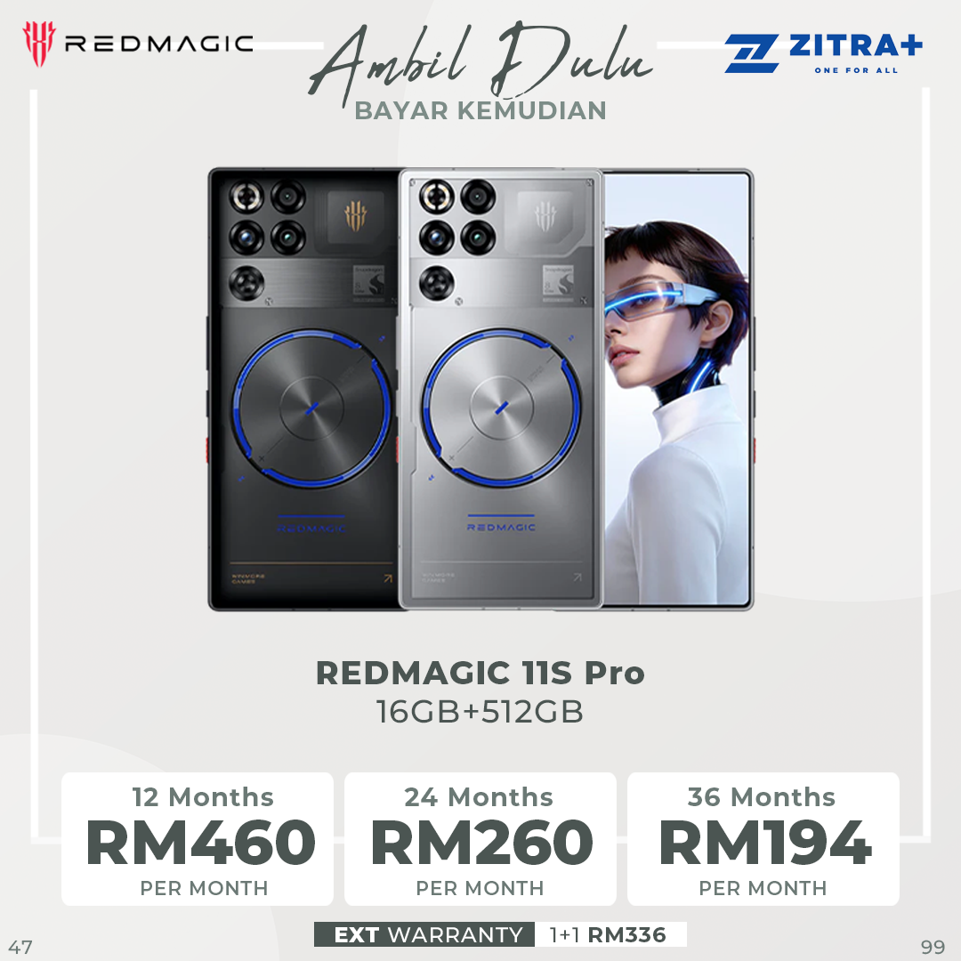 REDMAGIC 11S Pro 12GB+256GB / 16GB+512GB |Snapdragon 8 Elite Gen 5 | Reinforced AquaCore Cooling | 7,500mAh large battery, 80W wired & wireless charging 
