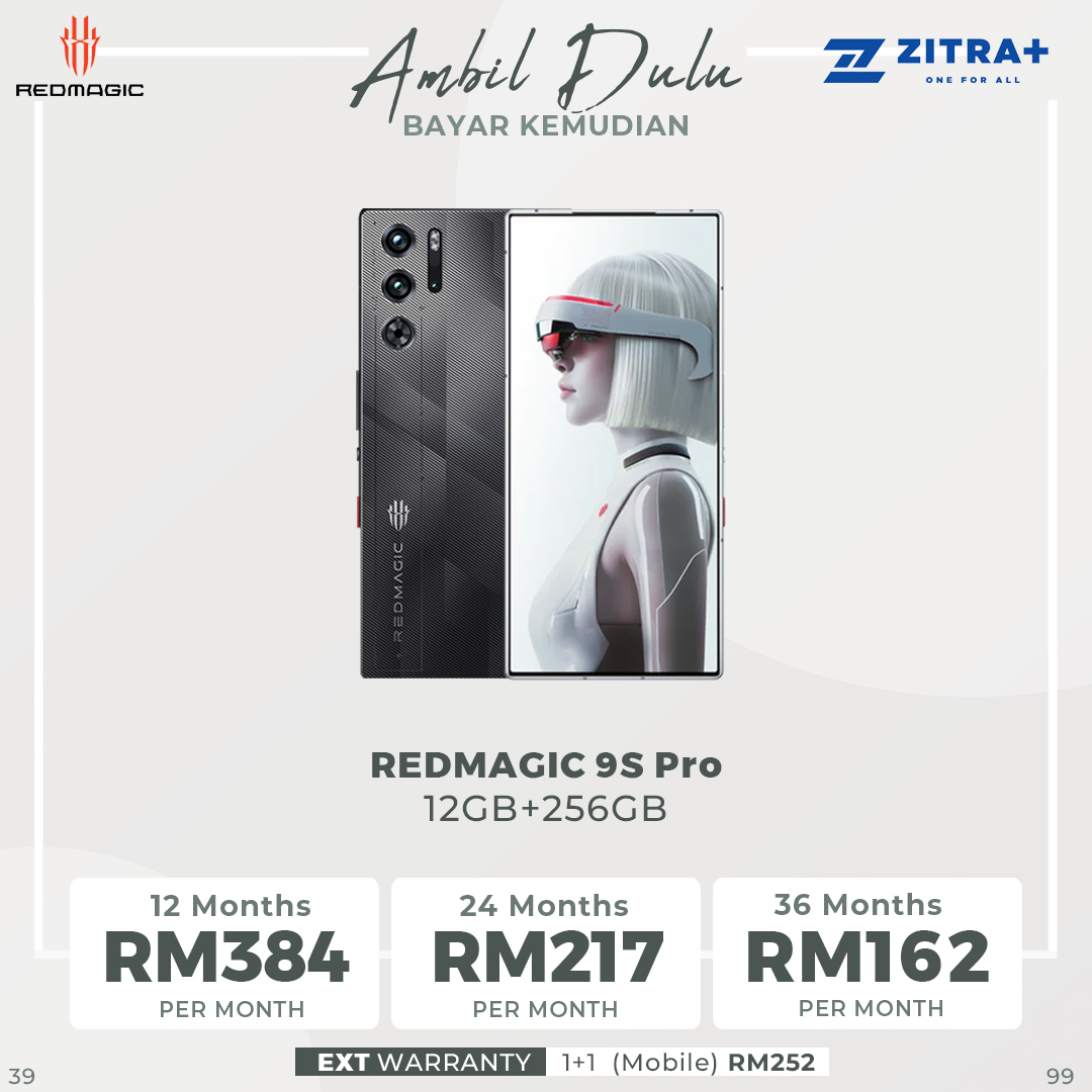 REDMAGIC 9S Pro 12GB+256GB/16GB+512GB | Qualcomm® Snapdragon™ 8 Gen 3 | 16MP Front Camera | 80W Super-Fast Charging