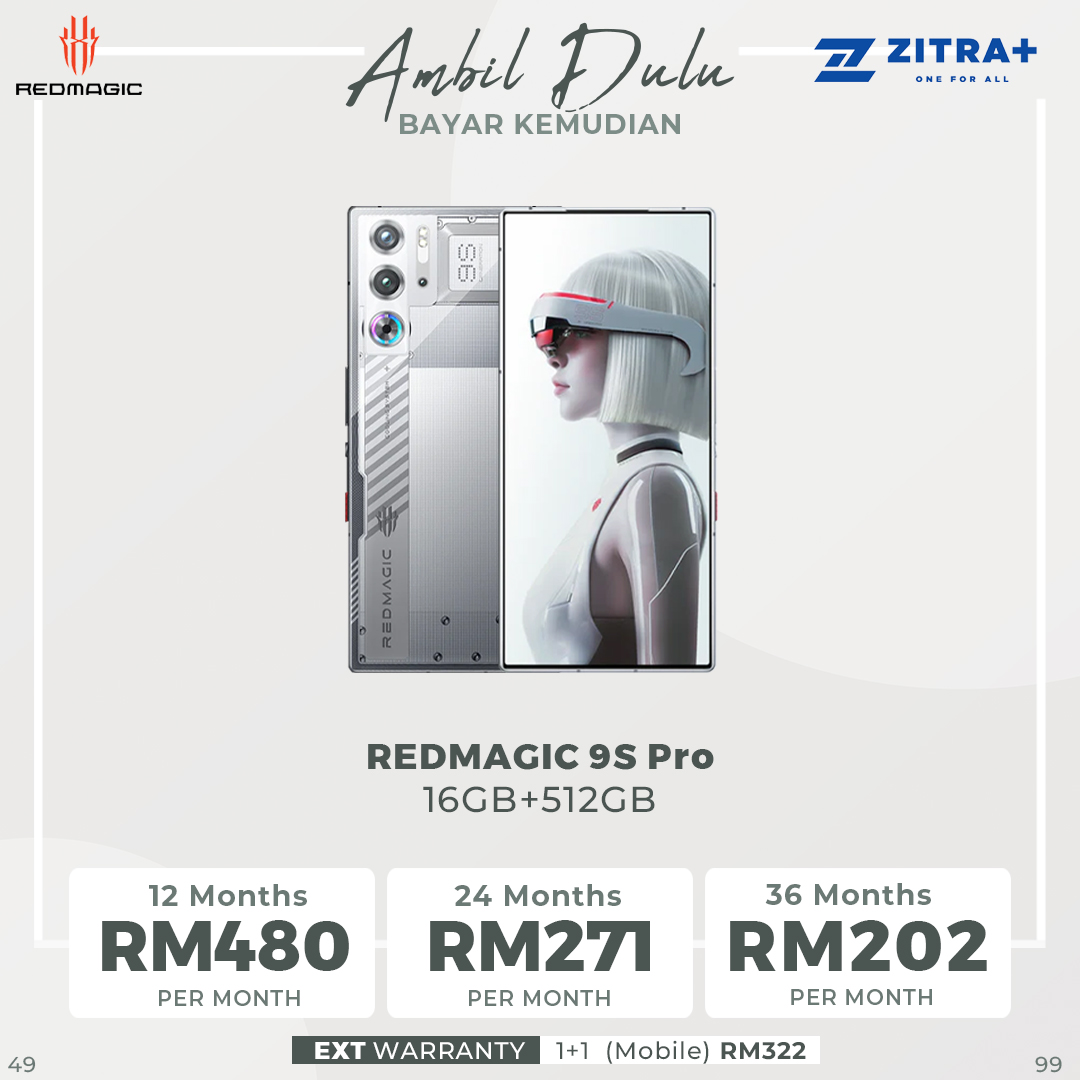 REDMAGIC 9S Pro 12GB+256GB/16GB+512GB | Qualcomm® Snapdragon™ 8 Gen 3 | 16MP Front Camera | 80W Super-Fast Charging