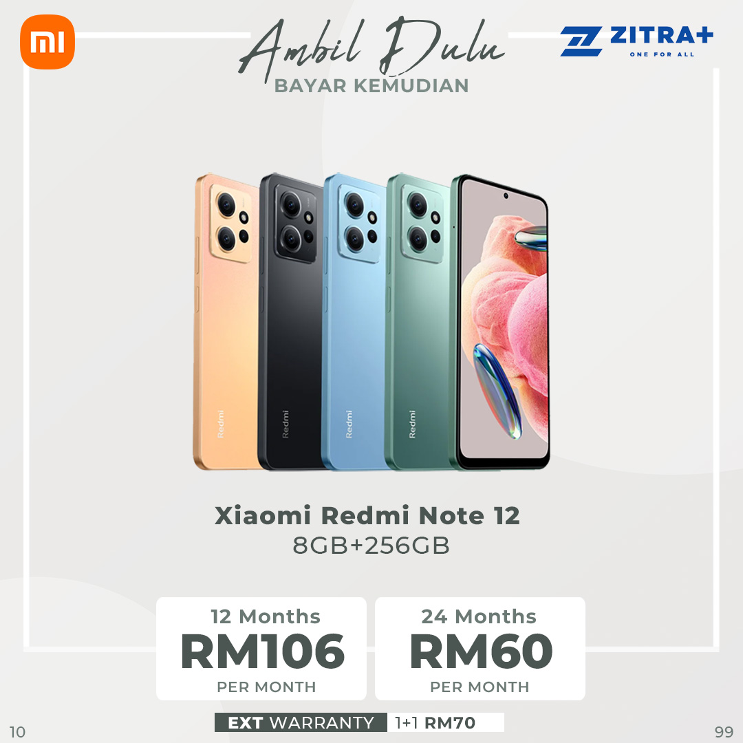 Xiaomi Redmi Note 12 8GB+256GB | 120Hz AMOLED Display | 5000mAh Battery | 33W Fast Charging | Reading Mode | IR Blaster | Smartphone with 1 Year Warranty