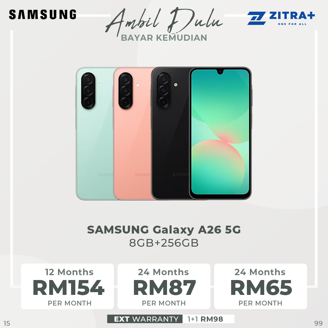 SAMSUNG Galaxy A26 5G 8GB+256GB | Exynos 1380 (5 nm) | 6.7 inches, Super AMOLED | 50MP Main Camera | Li-Po 5000 mAh