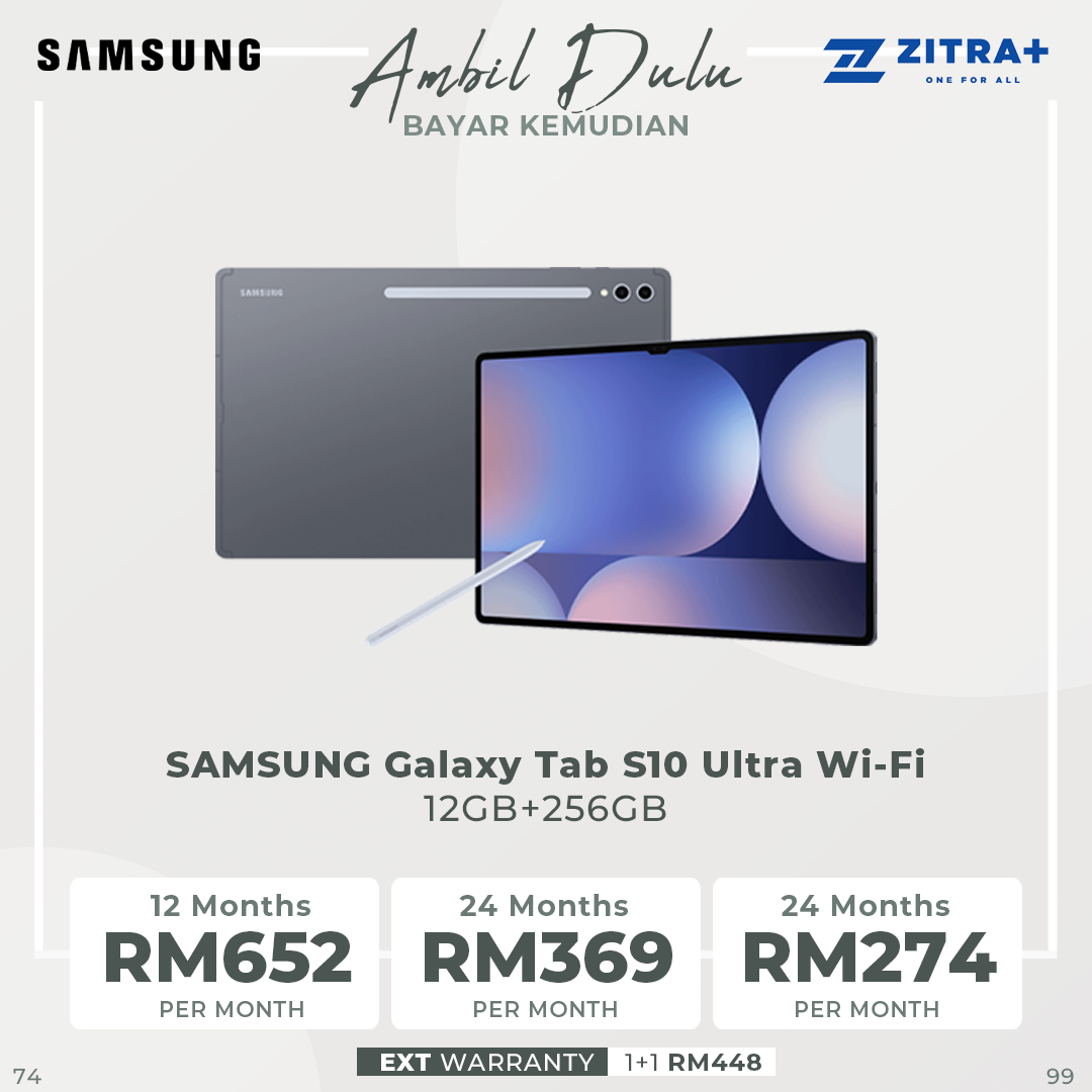 SAMSUNG Galaxy Tab S10 Ultra | 11200mAh Battery | Mediatek Dimensity 9300+ | Dynamic AMOLED 2X
