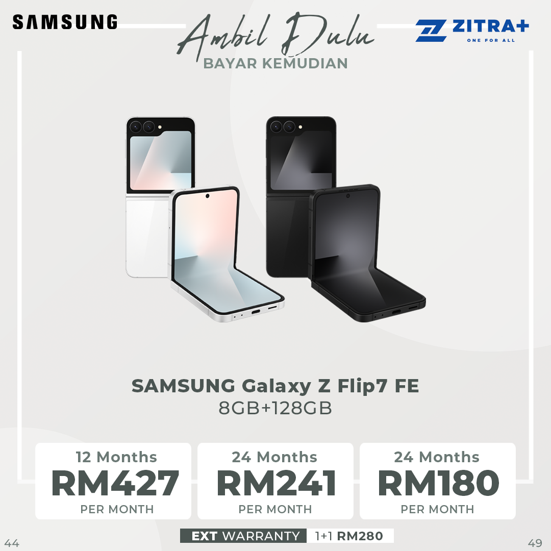 SAMSUNG Galaxy Z Flip7 FE | Pro-level 50 MP camera for selfies | One UI 8. All new for Flip | Efficient battery powers all-day use