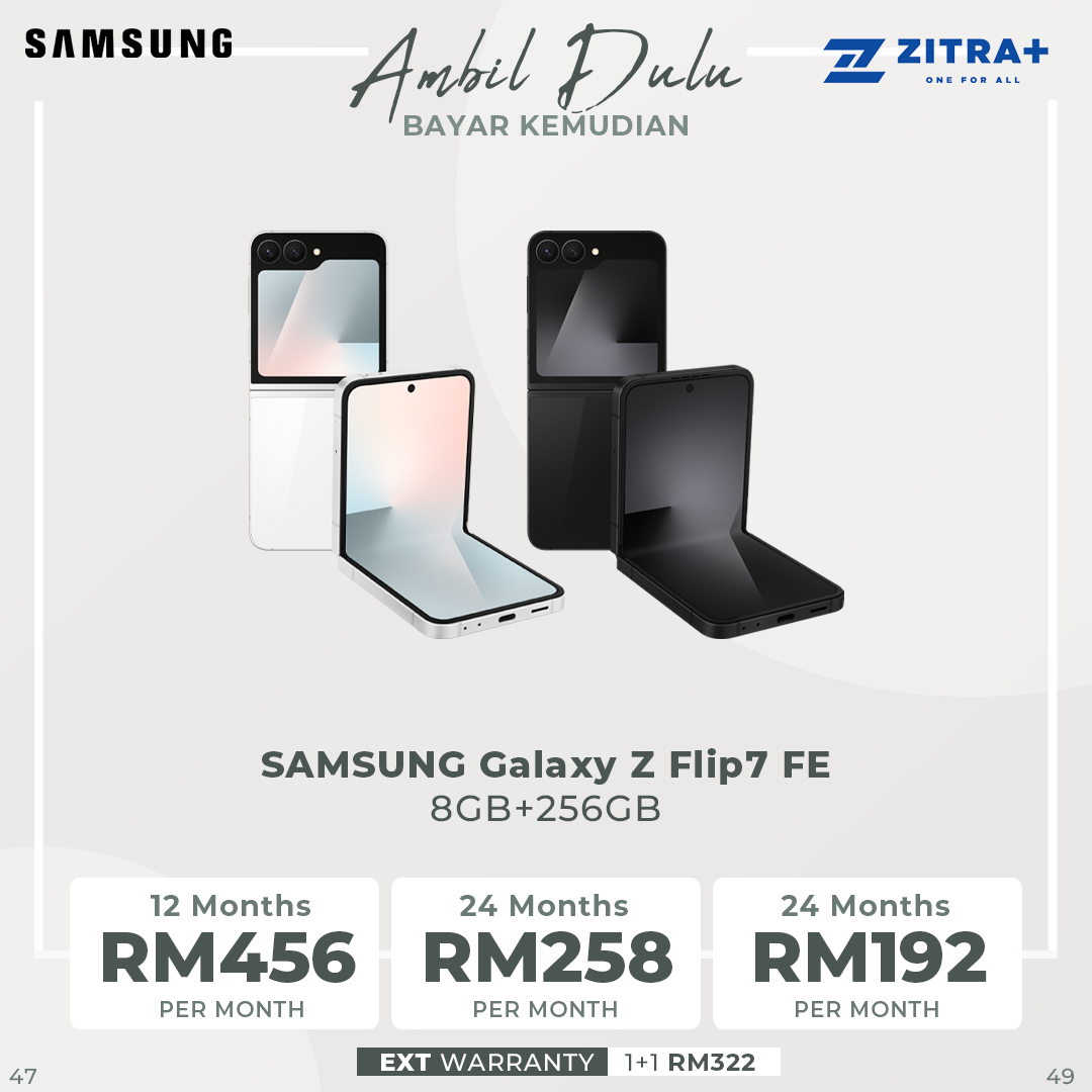 SAMSUNG Galaxy Z Flip7 FE | Pro-level 50 MP camera for selfies | One UI 8. All new for Flip | Efficient battery powers all-day use