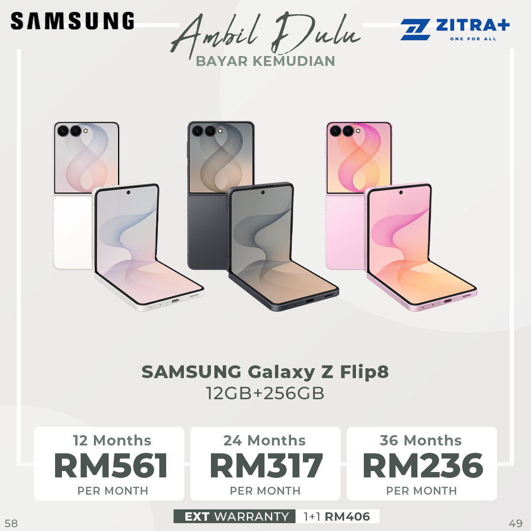 SAMSUNG Galaxy Z Flip8 12GB+256GB / 12GB+512GB | 6.9 inch, Foldable Dynamic | 50MP Rear Camera | Exynos 2600 (2 nm) | Android 17, One UI 9 | Li-Po 4300mAh, 25W Fast Charge