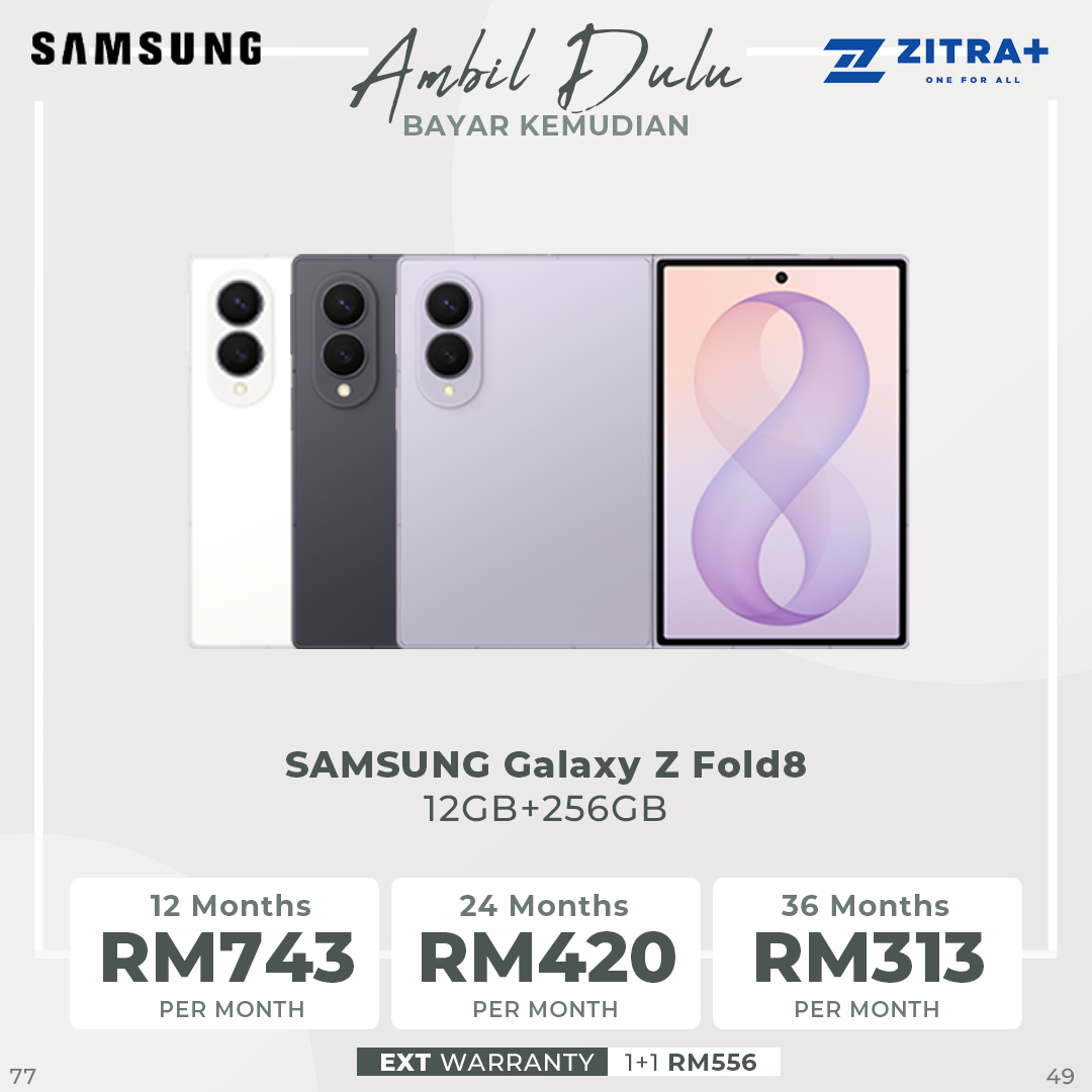 SAMSUNG Galaxy Z Fold8 12GB+256GB/ 12GB+512GB/ 16GB+1TB | 7.6inch, Foldable Dynamic | Rear Camera 50MP | Qualcomm SM8850-1-AD Snapdragon 8 Elite Gen 5 (3 nm) | Li-Po 4800mAh, 45W Fast Charge