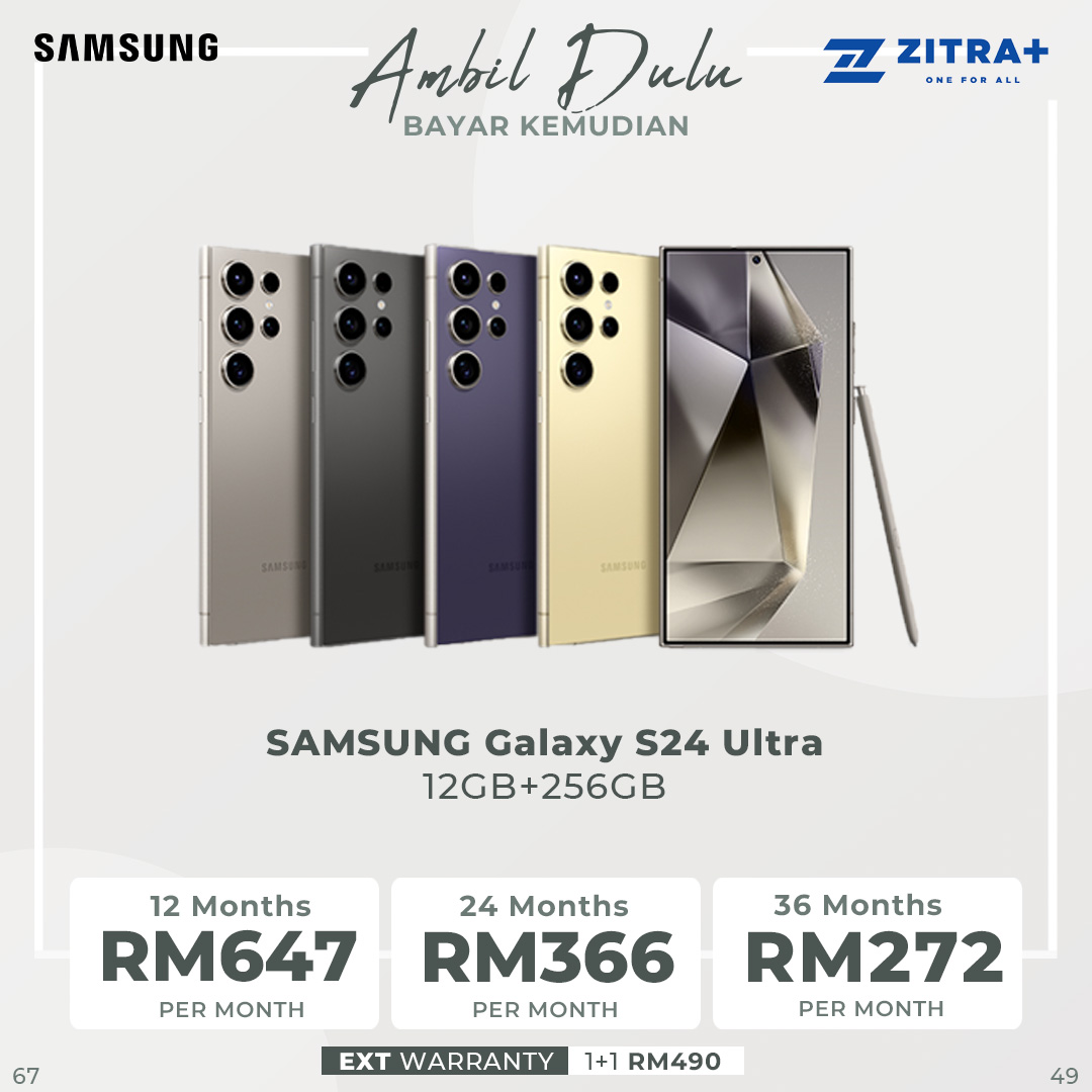 (Pre-Order 18.01.24 - 06.02.24) SAMSUNG Galaxy S24 Ultra | 12GB+256GB / 12GB+512GB / 12GB+1TB | Dynamic LTPO AMOLED 2X | Built-in S Pen | Galaxy AI | Smartphone with 1 Year Warranty