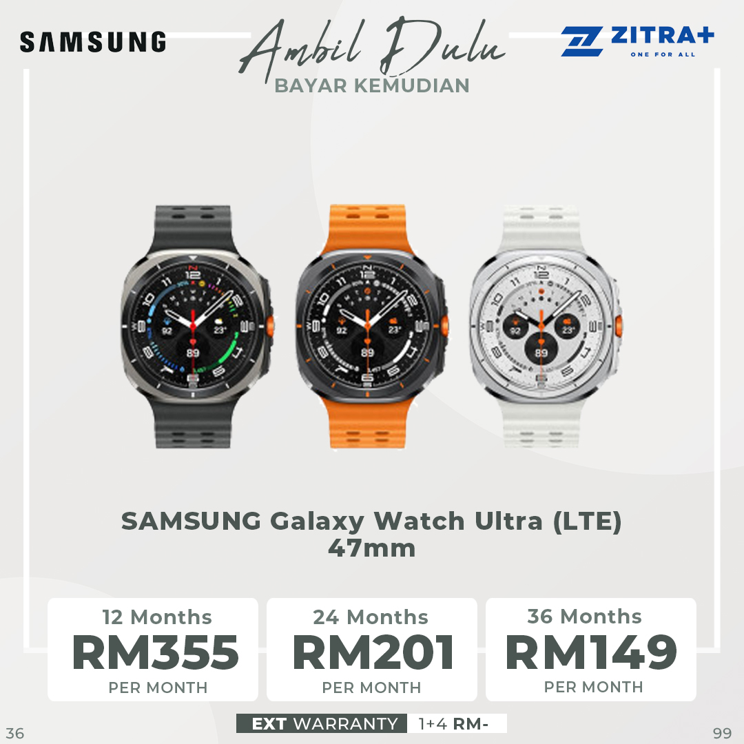 SAMSUNG Galaxy Watch Ultra (LTE) 47mm | 10 ATM water resistance | Immediate Safety Siren | Dual-Frequency GPS