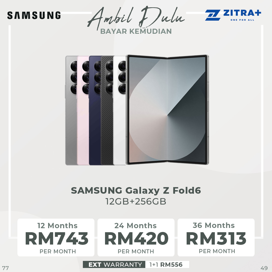 SAMSUNG Galaxy Z Fold6 | Qualcomm SM8550-AC Snapdragon 8 Gen 3 (4 nm) | Nano-SIM and eSIM | 5G