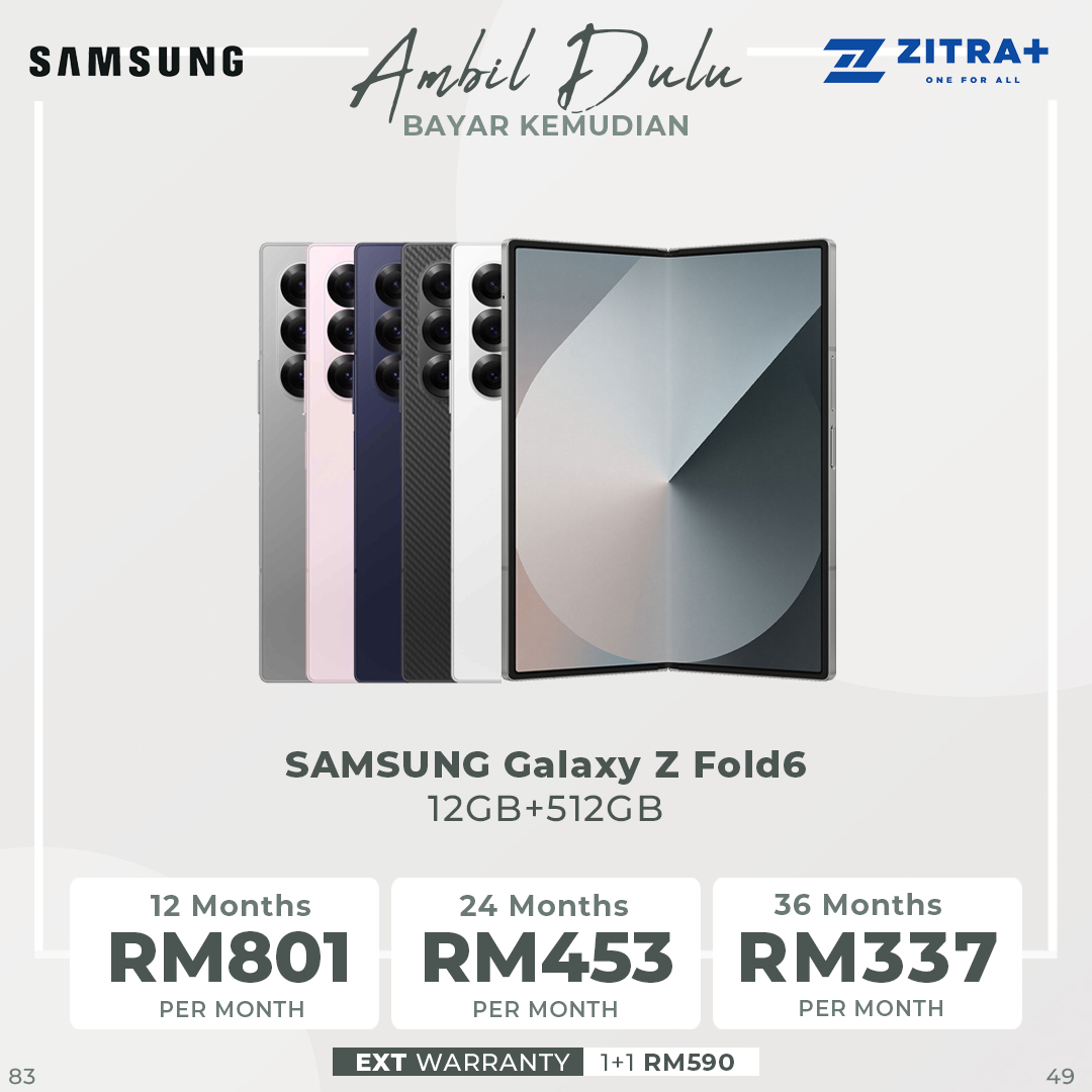 SAMSUNG Galaxy Z Fold6 | Qualcomm SM8550-AC Snapdragon 8 Gen 3 (4 nm) | Nano-SIM and eSIM | 5G