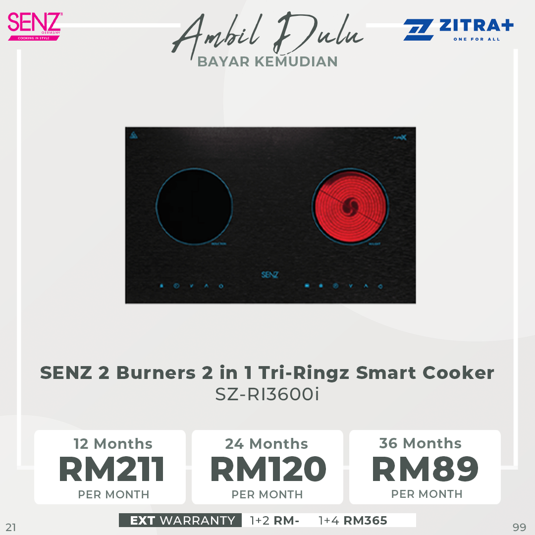 SENZ 2 Burners MultiCooker & SmartCooker  SZ-RI6200i / SZ-RC8200i / SZ-RI3600i | Touch Button | LED display | Pre-set heat level | Burners with 1 Year Warranty