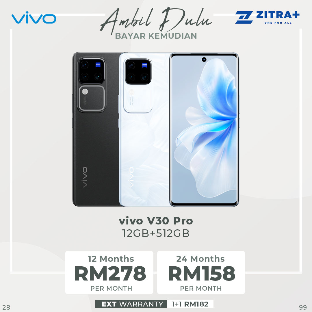 vivo V30 Pro 5G 12GB+512GB | 5000 mAh Battery | Flagship Empowerment | 50 MP Profesional Portrait Camera | Smartphone with 1 Year Warranty