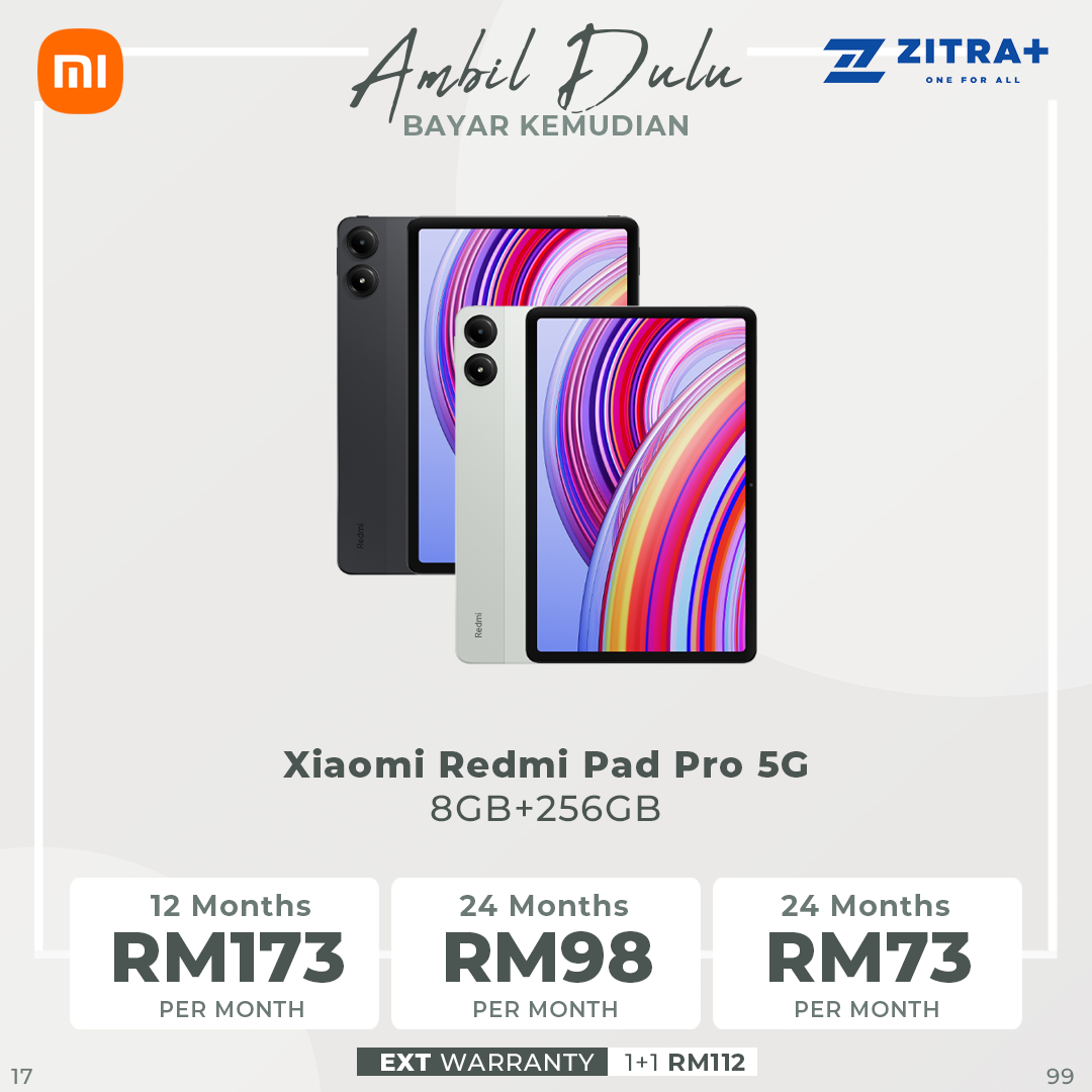 Xiaomi Redmi Pad Pro 5G | Snapdragon® 7s Gen 2 | 10000 mAh Battery | 120Hz 2.5K display | Quad speakers