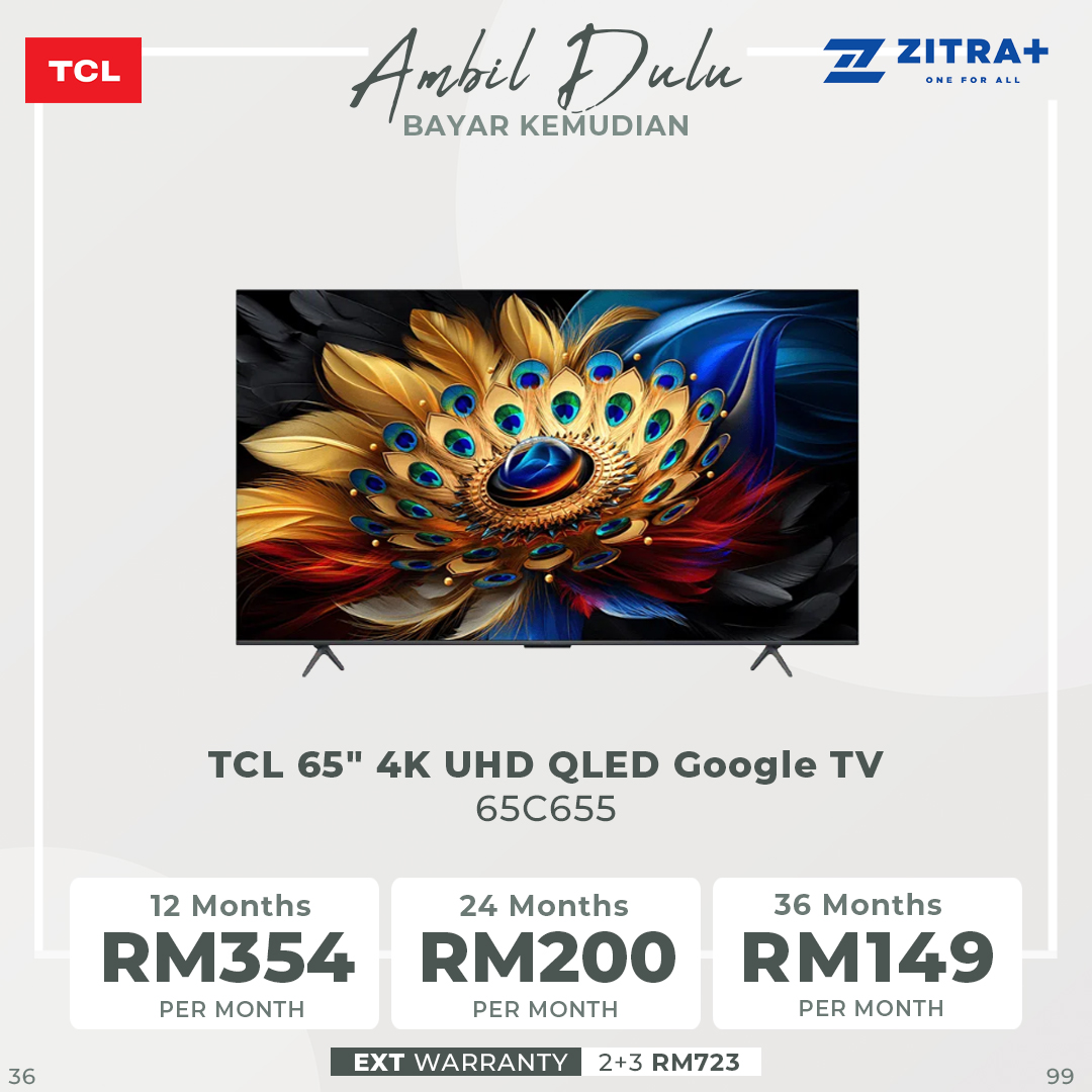 TCL 50" 55" 65" 75" 85" 98" C655 4K UHD QLED Google TV 50C655 55C655 65C655 75C655 85C655 98C655