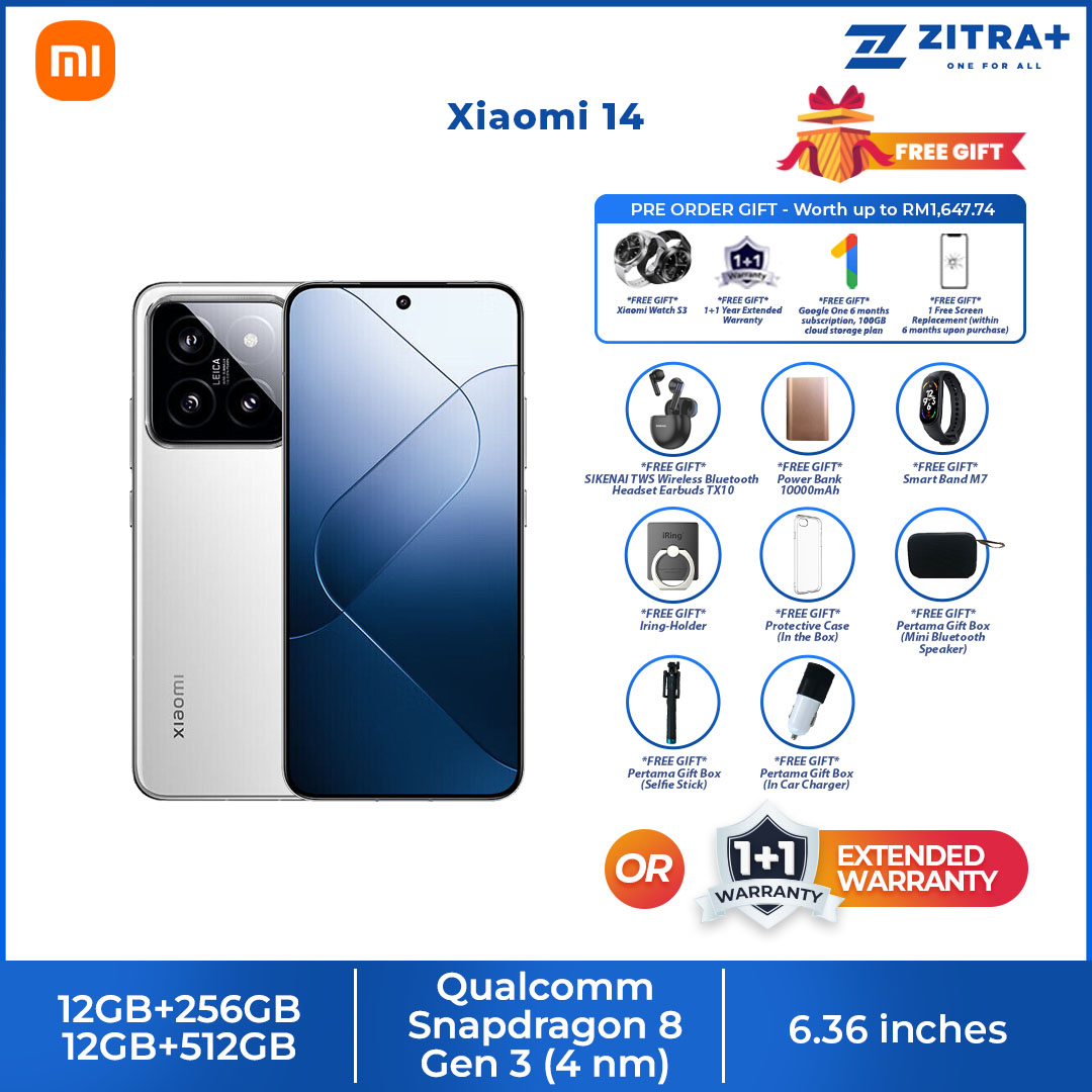 Xiaomi 14 12GB+512GB | Ultra-large Image Sensor | Supports Dolby Vision® Shooting | Leading Imagery | Compact Size | Smartphone with 1 Year Warranty