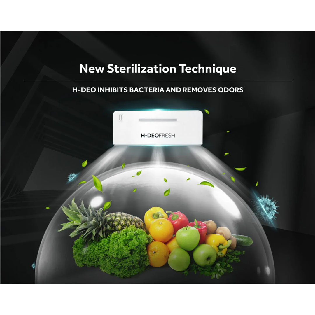 HAIER 630L Side-by-Side Twin Inverter Refrigerator HRF-689SI(GE) | Anti-Bacterial Door | H-DEO Fresh | CS Plus | Refrigerator with 2 Year Warranty