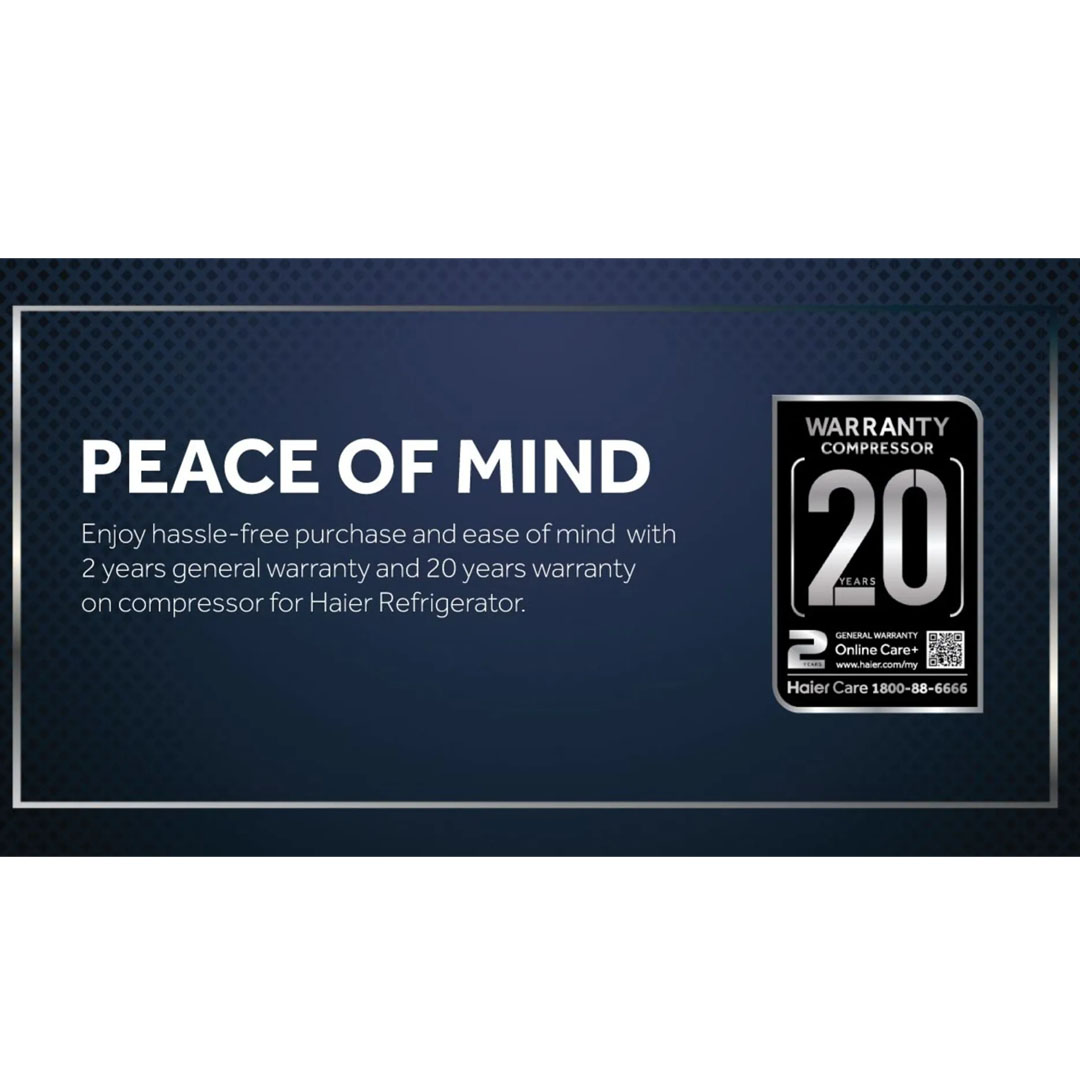 HAIER 630L Side-by-Side Twin Inverter Refrigerator HRF-689SI(GE) | Anti-Bacterial Door | H-DEO Fresh | CS Plus | Refrigerator with 2 Year Warranty