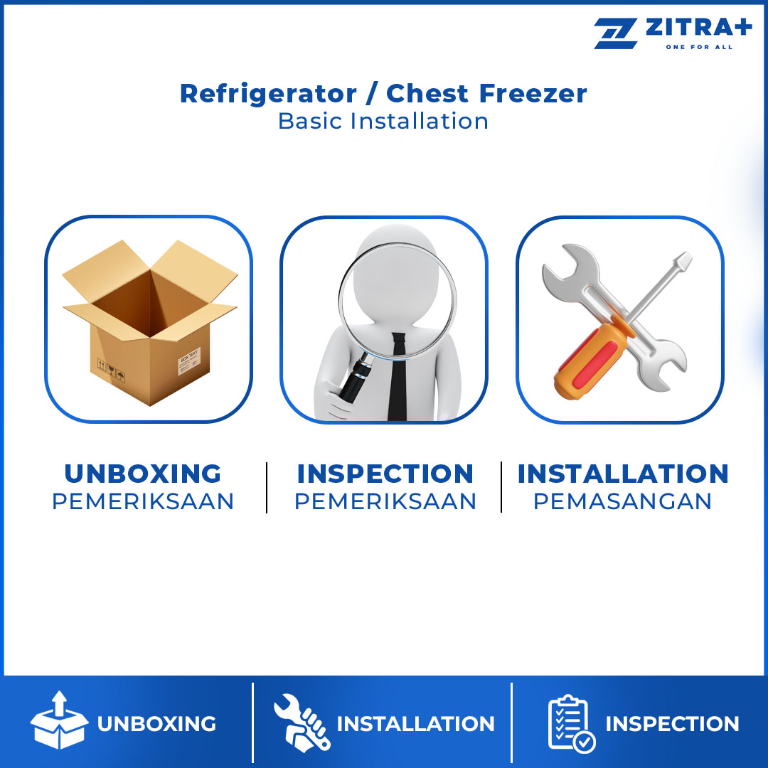 Refrigerator Basic Installation | Side by Side/ Multi Door /2 Doors/ Chest Freezer | Unbox + Inspection + Installation