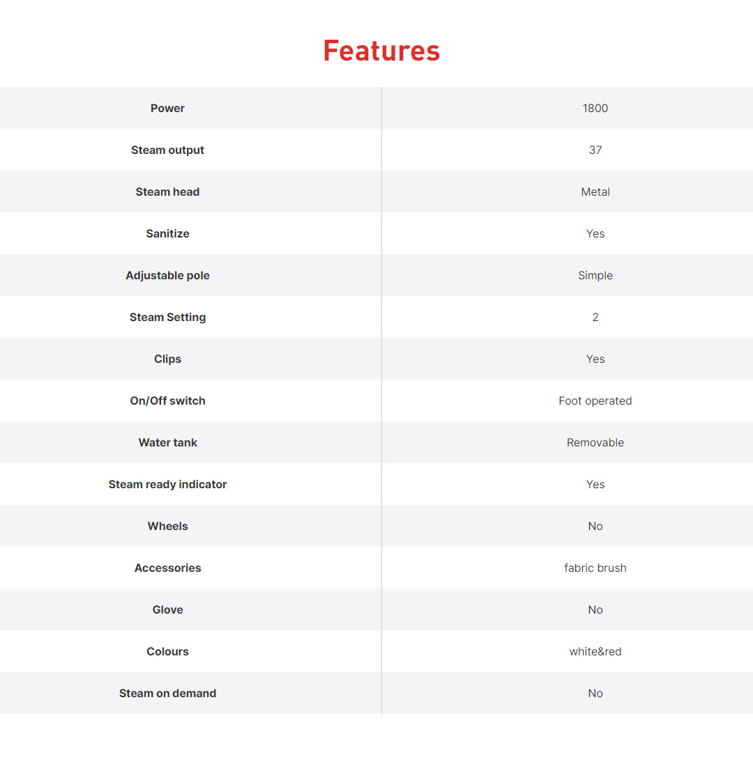 Tefal 1800W Pro Style Garment Steamer IT2440 | 2 Steam Setting | 45 Second Heat-Up Time | Sanitize | Removable Water Tank | Garment Steamer with 2 Year Warranty