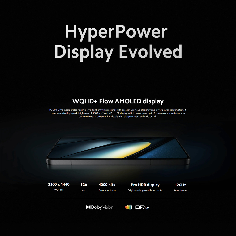 Xiaomi POCO F6 Pro 12GB+256GB / 12GB+512GB / 16GB+1TB | 120W Xiaomi POCO F6 Pro 12GB+256GB / 12GB+512GB / 16GB+1TB | 120W