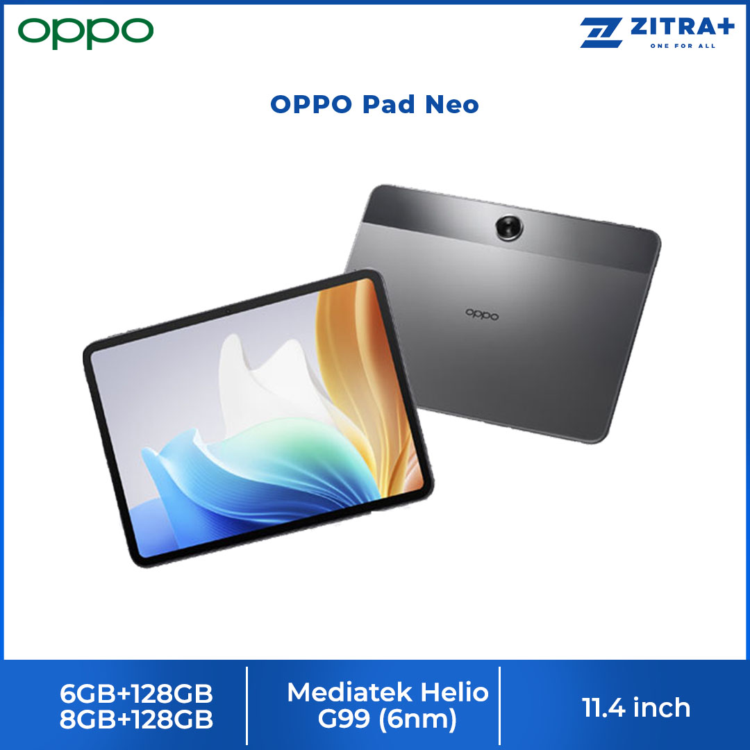 OPPO Pad Neo Wifi 6GB+128GB / Neo Lte 8GB+128GB | Super Battery, Super Energy | All-round Immersive Entertainment | Support 4G LTE | Tablet with 1 Year Warranty
