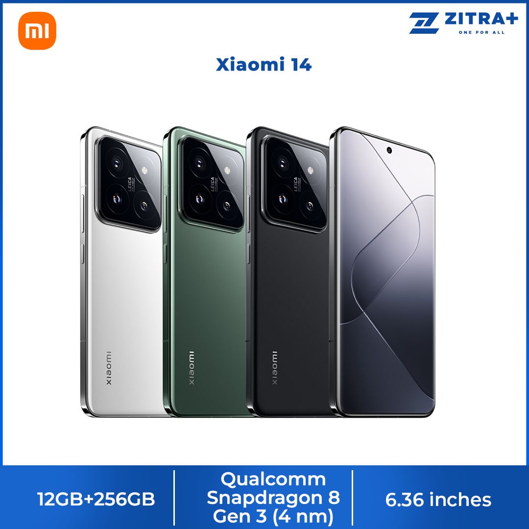 Xiaomi 14 12GB+256GB | Ultra-large Image Sensor | Supports Dolby Vision® Shooting | Leading Imagery | Compact Size | Smartphone with 1 Year Warranty