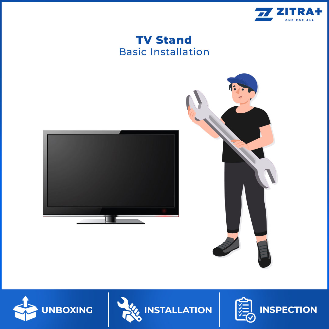 TV Stand Basic Installation | TV 32" - 85" | Unboxing + Inspection + TV Stand/Leg Installation