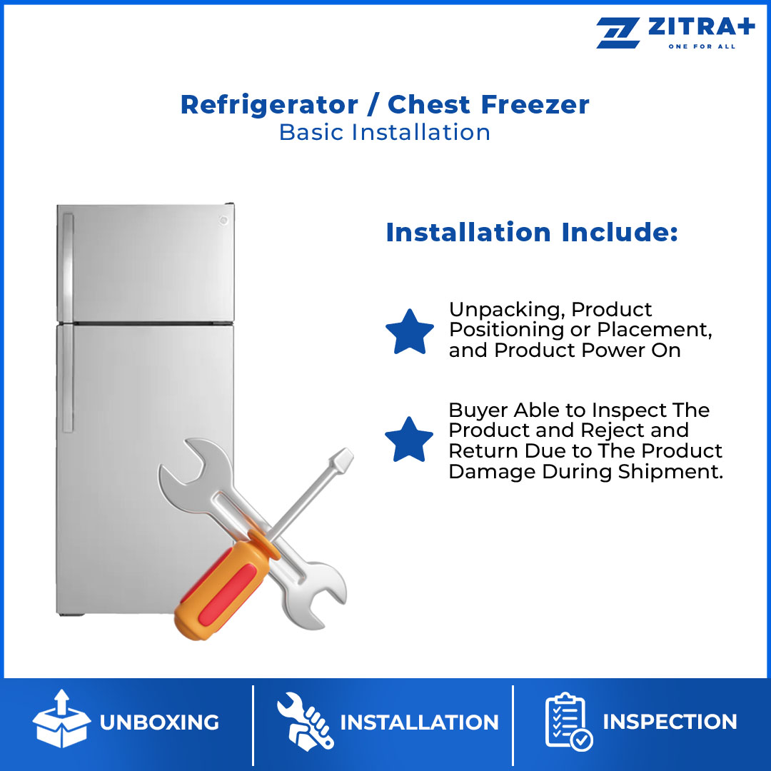 Refrigerator Basic Installation | Side by Side/ Multi Door /2 Doors/ Chest Freezer | Unbox + Inspection + Installation