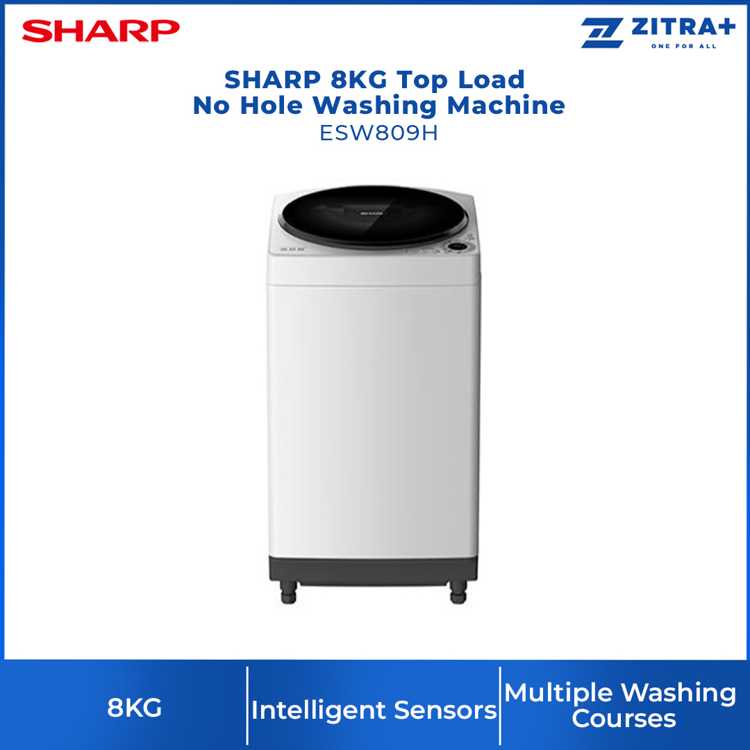 SHARP　8kg　NO589 Sharp 8kg Heat Pump Tumble Dryer | KD-NHB8S6GW3-EN_WH | ao.com