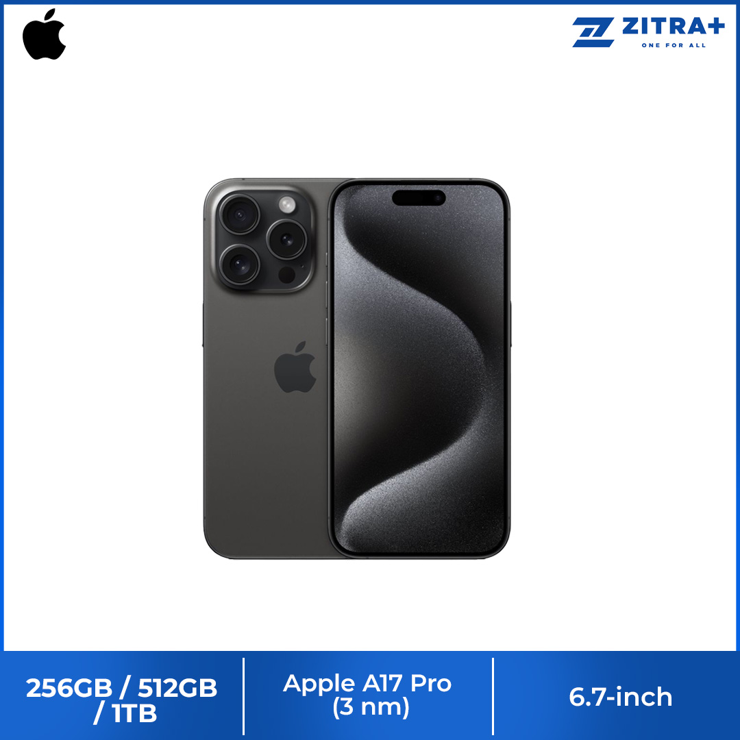(Pre-Order Until 22.09.2023)  Apple iPhone 15 Pro Max | 6.7" Super Retina XDR OLED Display | 48MP Main Camera | A17 Pro Chip | Always-On Display | Crash Detection | Smartphone With 1 Year Warranty