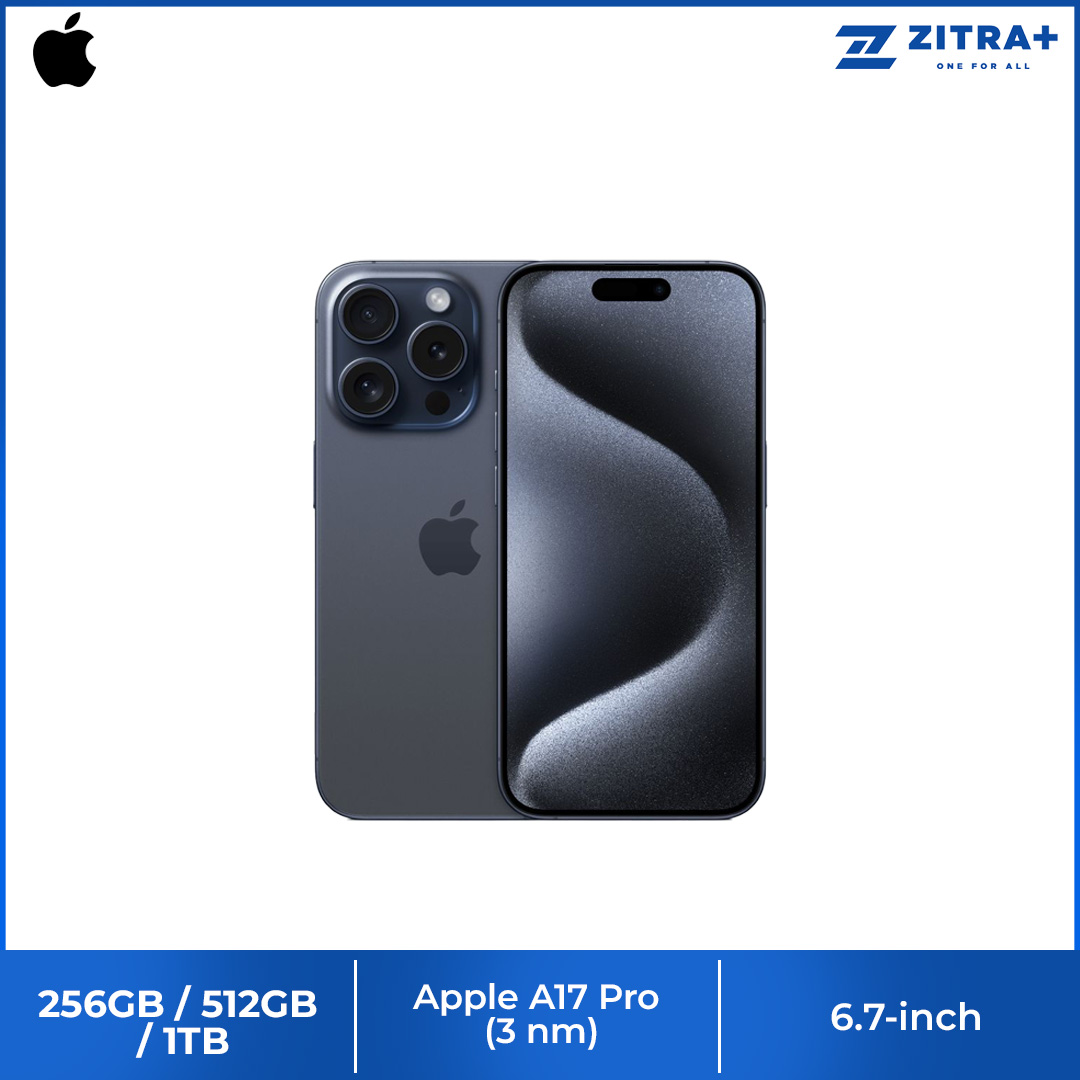 (Pre-Order Until 22.09.2023)  Apple iPhone 15 Pro Max | 6.7" Super Retina XDR OLED Display | 48MP Main Camera | A17 Pro Chip | Always-On Display | Crash Detection | Smartphone With 1 Year Warranty