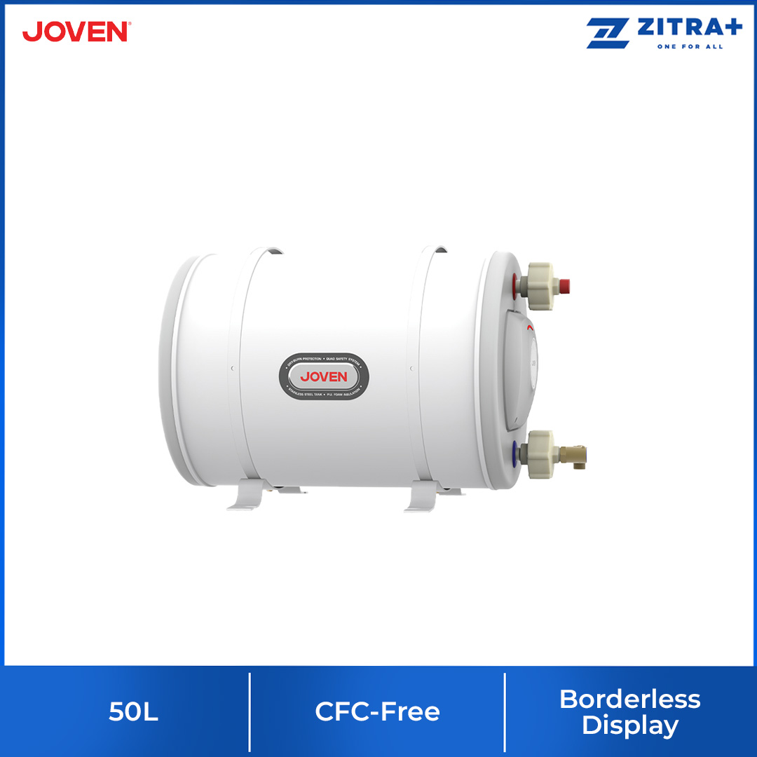 JOVEN 25L-91L Storage Water Heater JSH25 / JSH35 / JSH50 / JSH68 /JSH91 | Thermostat with Thermal Cut-Off | Centralised Multi-Point System with Enhanced Dry-Burn Protection | Hot Water Up to 70°C  | Storage Water Heater with 1 Year Warranty