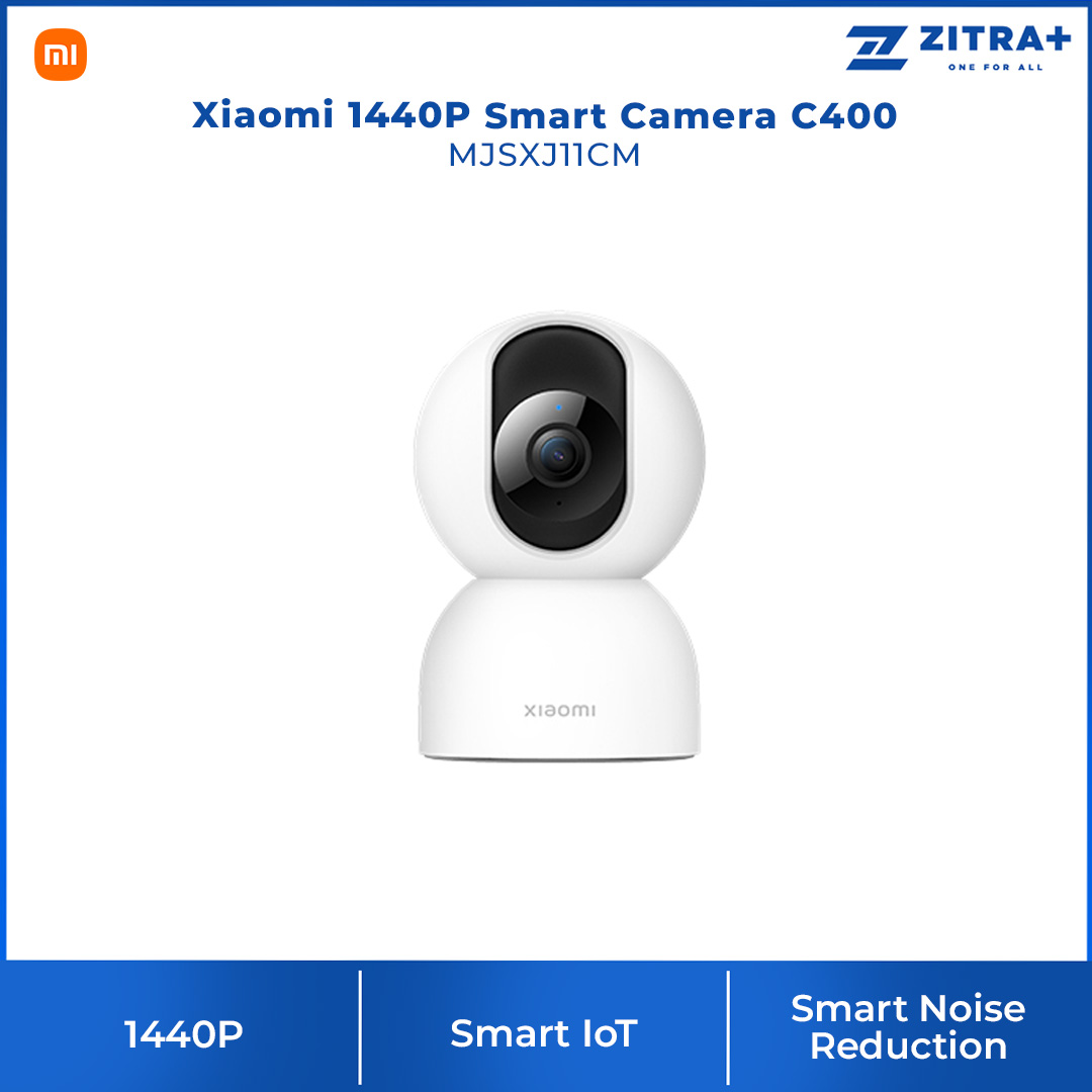 Xiaomi 1440P Smart Camera C400 MJSXJ11CM | Ultra-clear Video in 2.5K with 4MP Camera | 360° Rotation for Full Coverage | AI-driven Human Detection and Tracking | Smart Camera with 1 Year Warranty