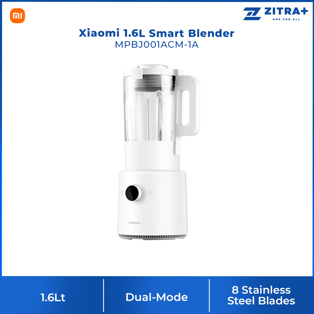 Xiaomi 1.6L Smart Blender MPBJ001ACM-1A | 8-Blade Multi-Angle Chopping | 9 Adjustable Speed Settings | Multiple Security Protection | Blender with 1 Year Warranty