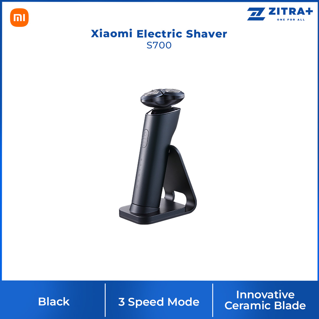 Xiaomi Electric Shaver S700 | IPX7 Waterproof Rating | Innovative Ceramic Blade | Three Speed Modes | Electric Shaver with 1 Year Warranty