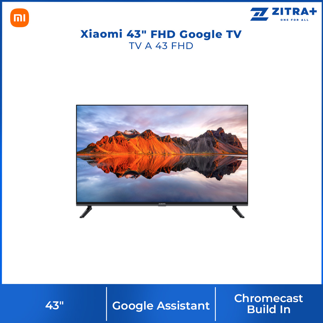 Xiaomi 43" FHD / 55" 4K UHD Google TV | TV A 43 FHD / TV A 55 | Bezel-Less Design | High-Performance Processor | Google TV with 2 Year Warranty